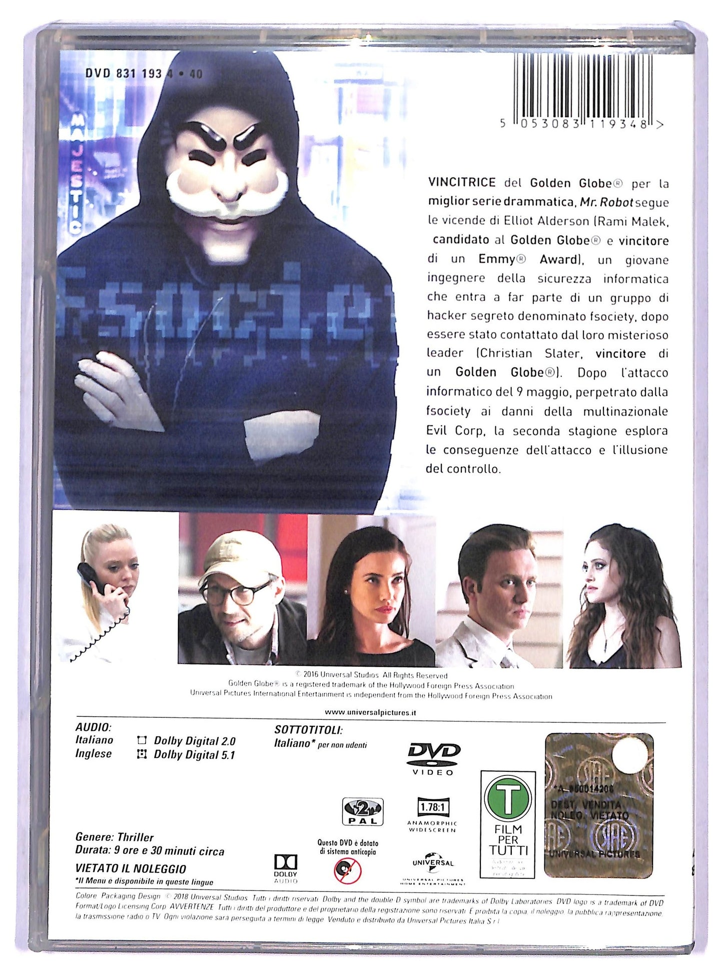 EBOND Mr . Robot Stagione 2 DVD D800636