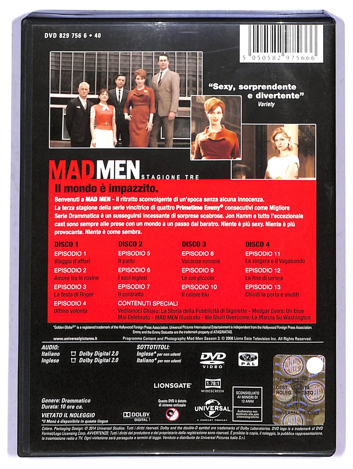 EBOND Mad Men Stagione 3 DVD D800833