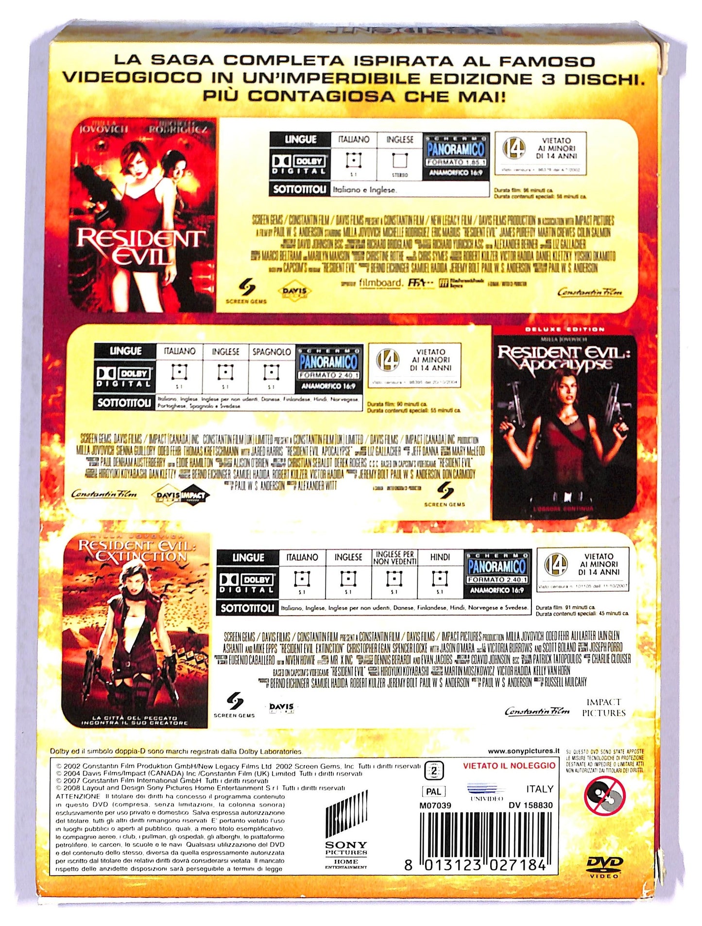 EBOND Resident evil - Trilogia DVD D800919