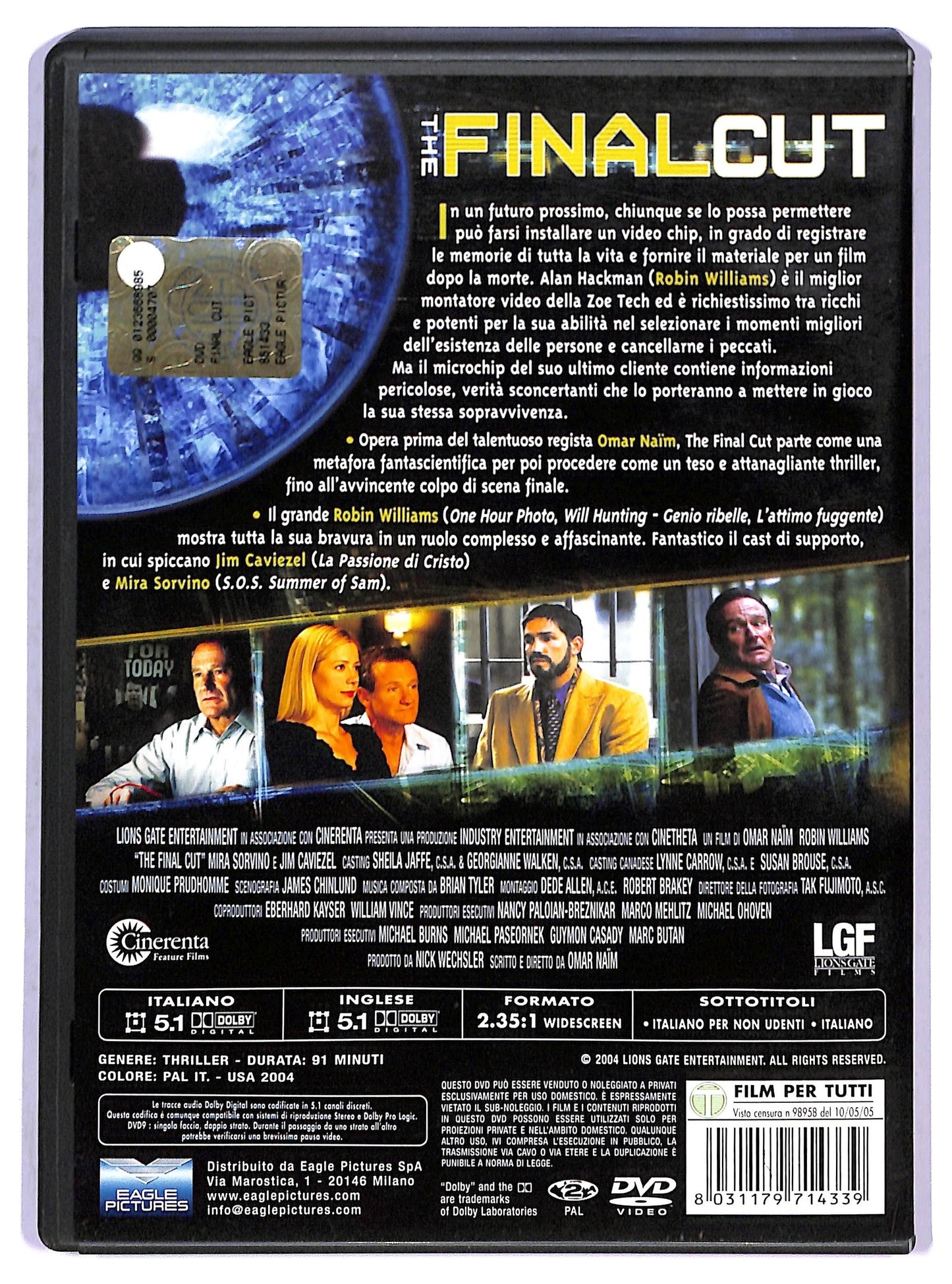 EBOND The Final Cut  DVD D801007