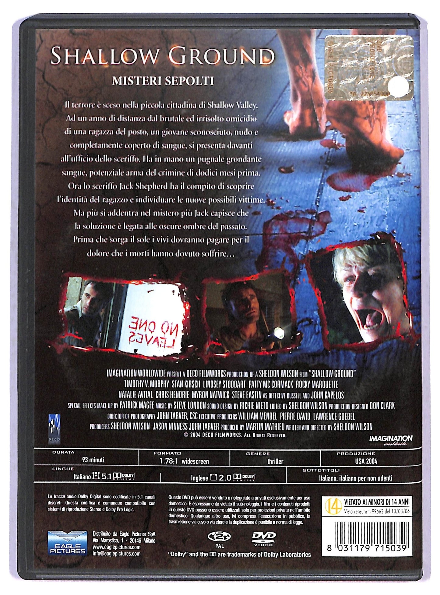 EBOND Shallow Ground Misteri Sepolti DVD Ex Noleggio D801057