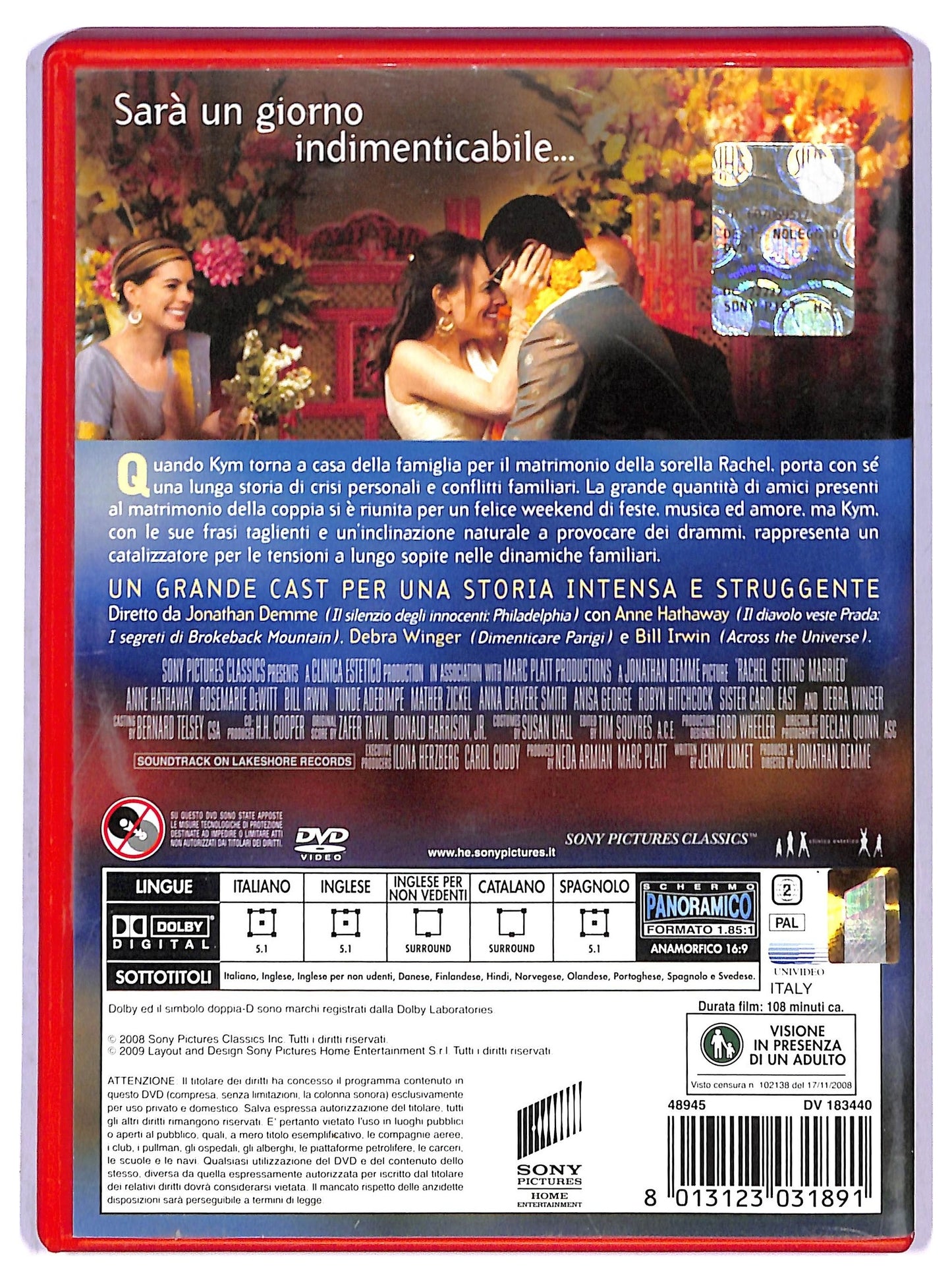 EBOND Rachel sta per sposarsi  NOLEGGIO  DVD D801103