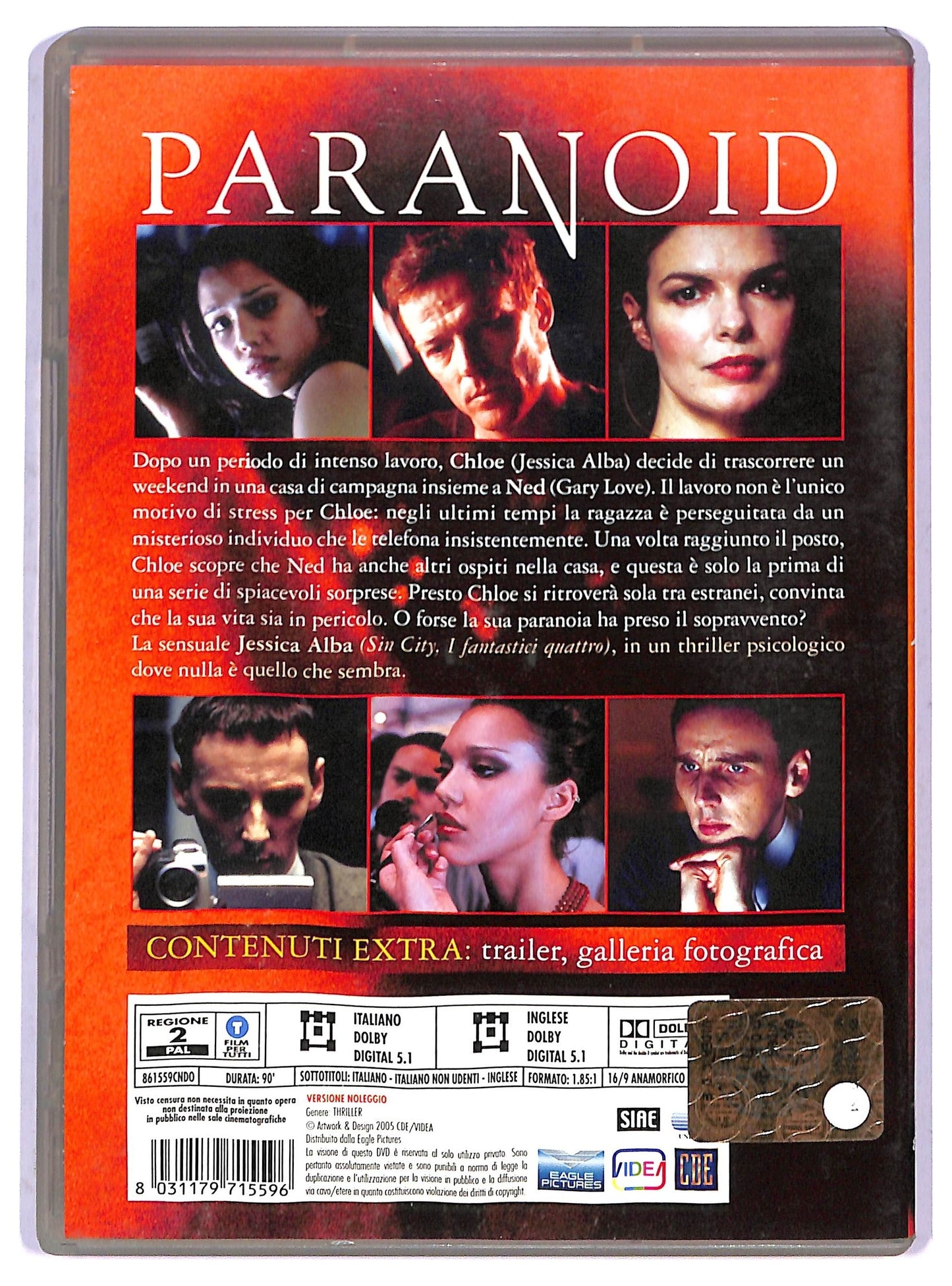 EBOND Paranoid NOLEGGIO DVD D801108