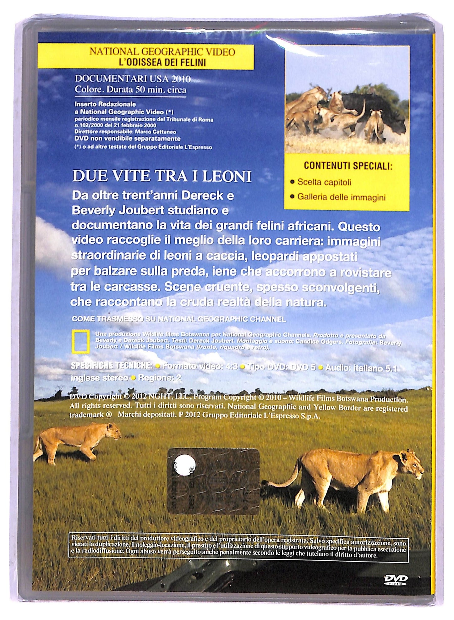 EBOND L'odissea Dei Felini - National Geographic Vol.112 DVD D801203