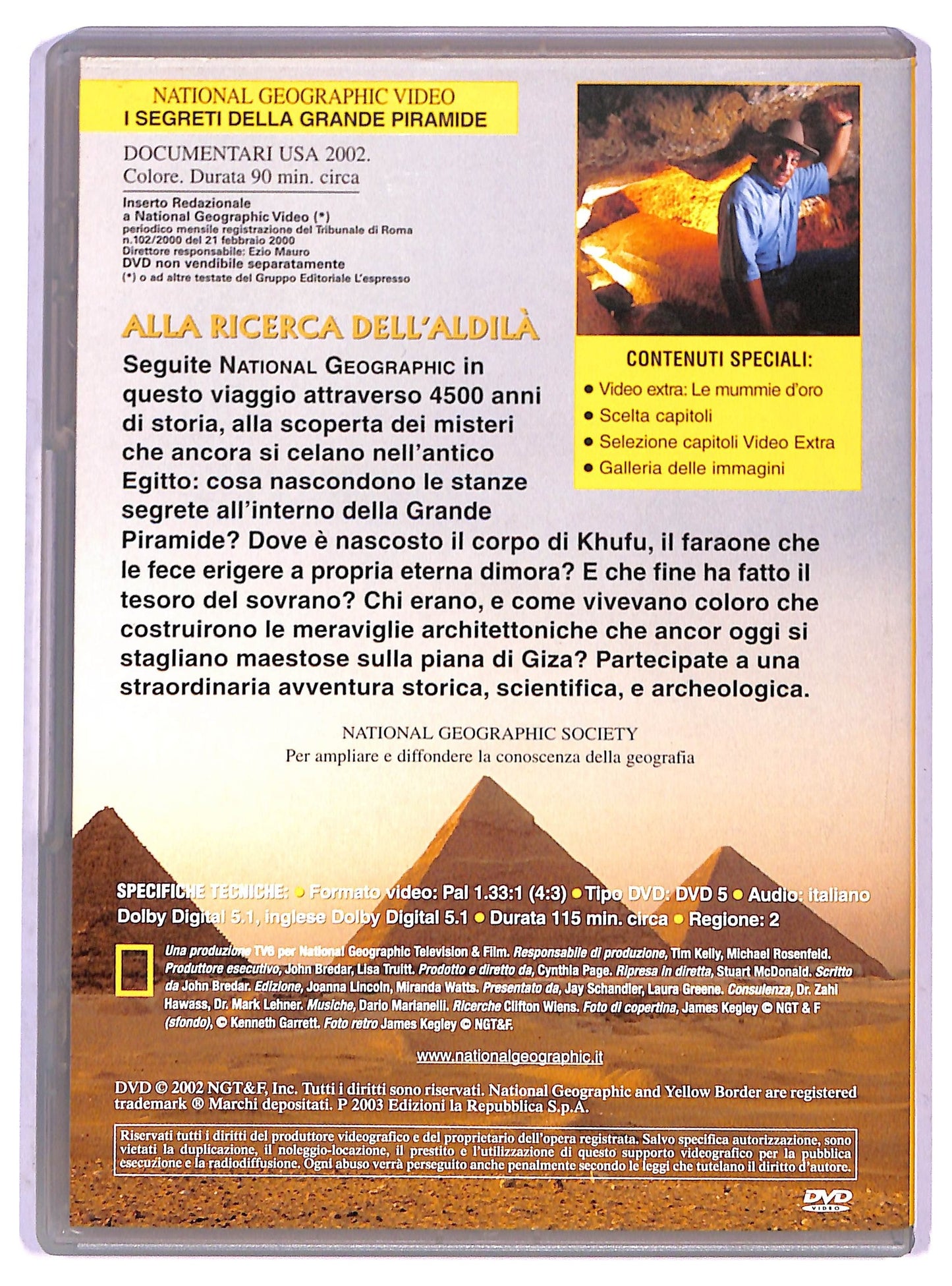 EBOND I Segreti Della Grande Piramide - National Geographic Vol.1 DVD D801217