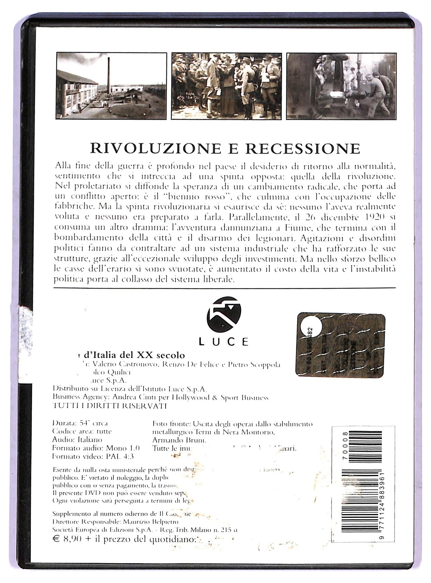 EBOND Storia d'italia del xx secolo rivoluzione e recessione EDITORIALE DVD D801224