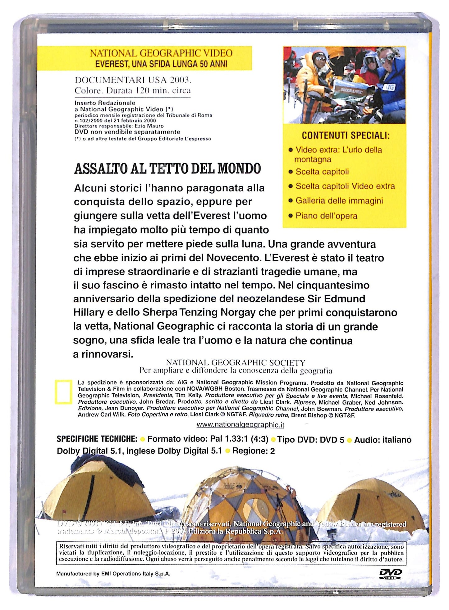 EBOND Everest: Una Sfida Lunga 50 Anni - National Geographic Vol.3 DVD D801247