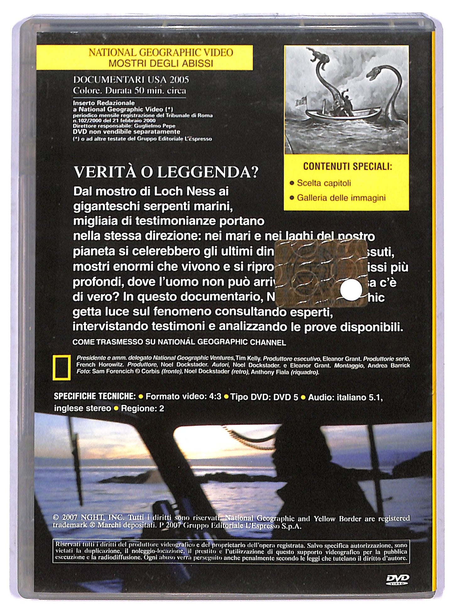 EBOND Mostri Degli Abissi. Is It Real? National Geographic Vol.53 DVD D801321