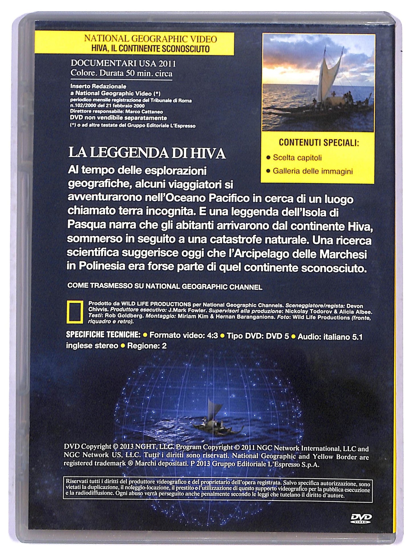 EBOND Hiva: Il Continente Sconosciuto -  National Geographic Vol.119 DVD D801348