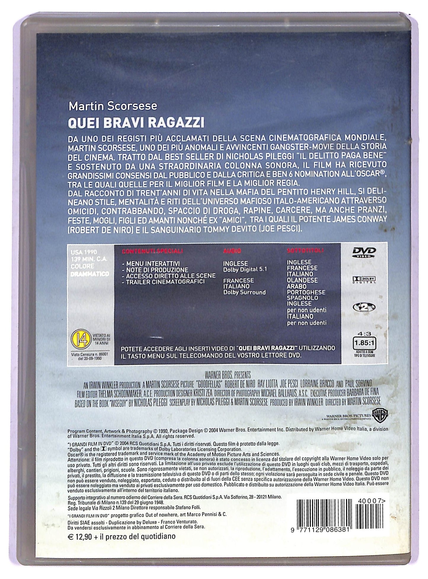 EBOND Quei bravi ragazzi  EDITORIALE DVD D801406