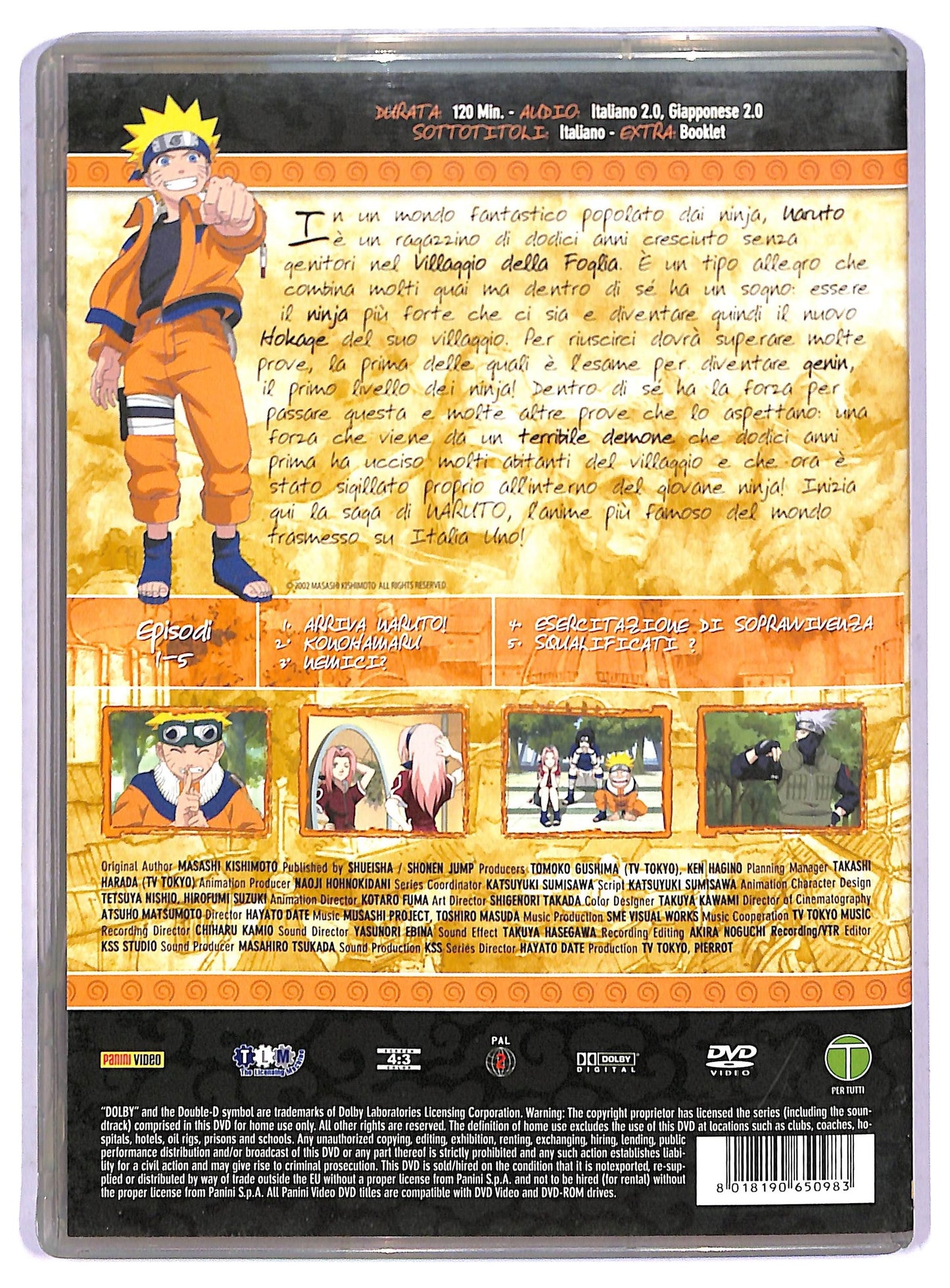 EBOND Naruto volume1 episodi 1 - 5  DVD D801413