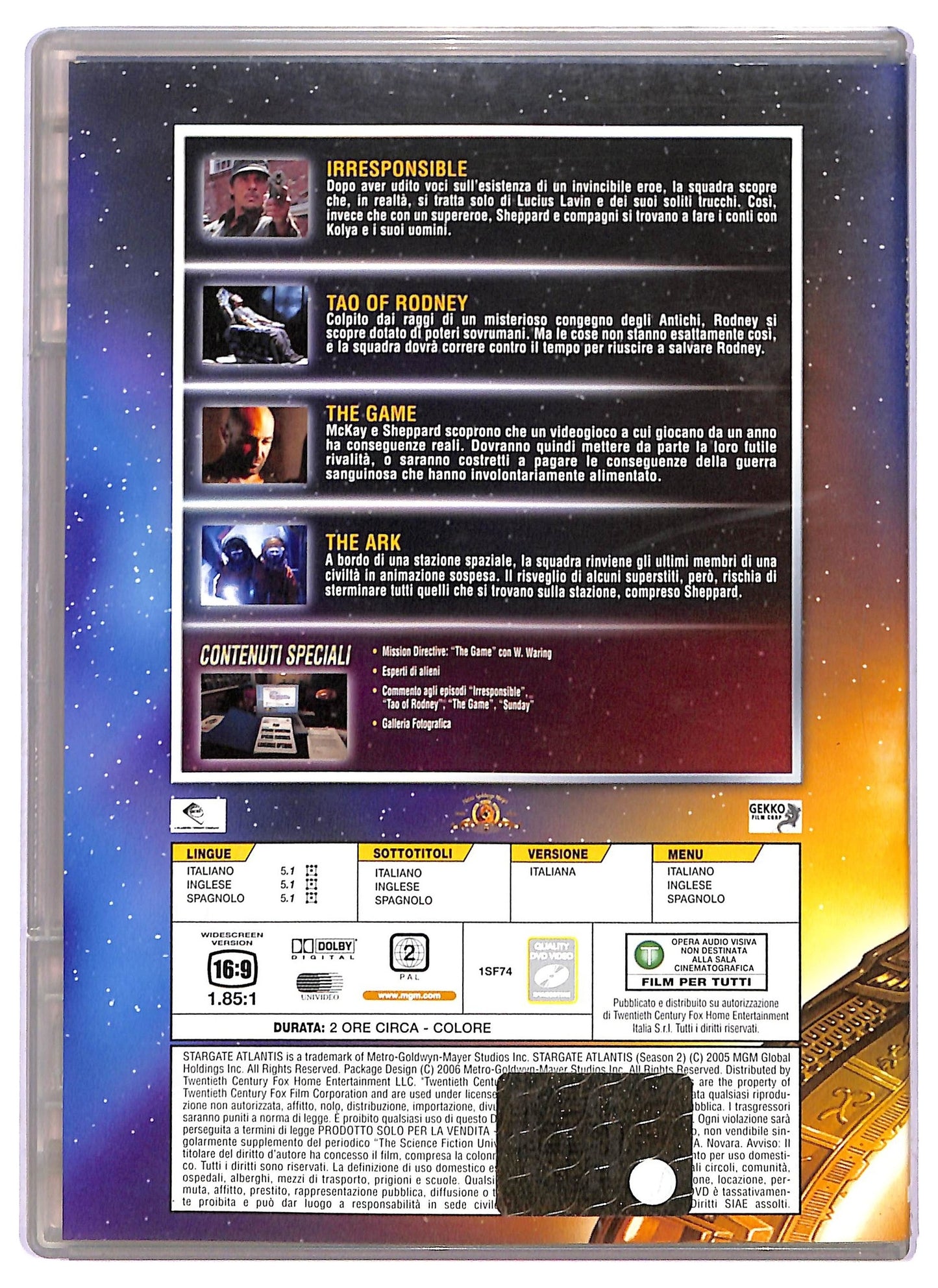 EBOND Stargate Atlantis DVD Odissey - File 53 a 56 EDITORIALE DVD D801414