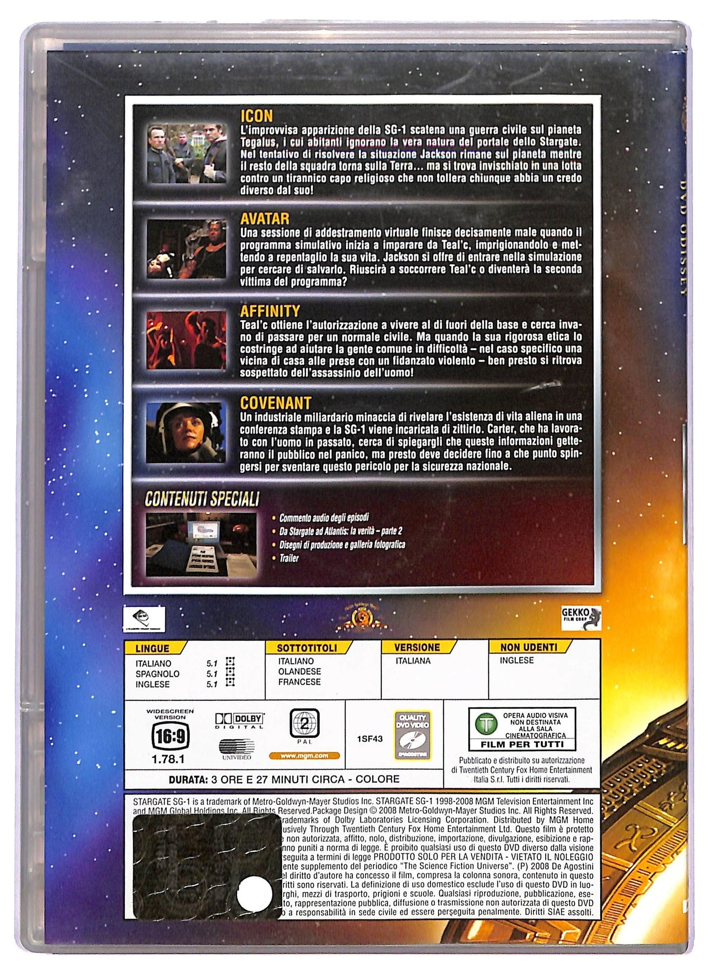 EBOND Stargate SG-1 file 159-162 stagione 8 ep. 5-8 EDITORIALE DVD D801415
