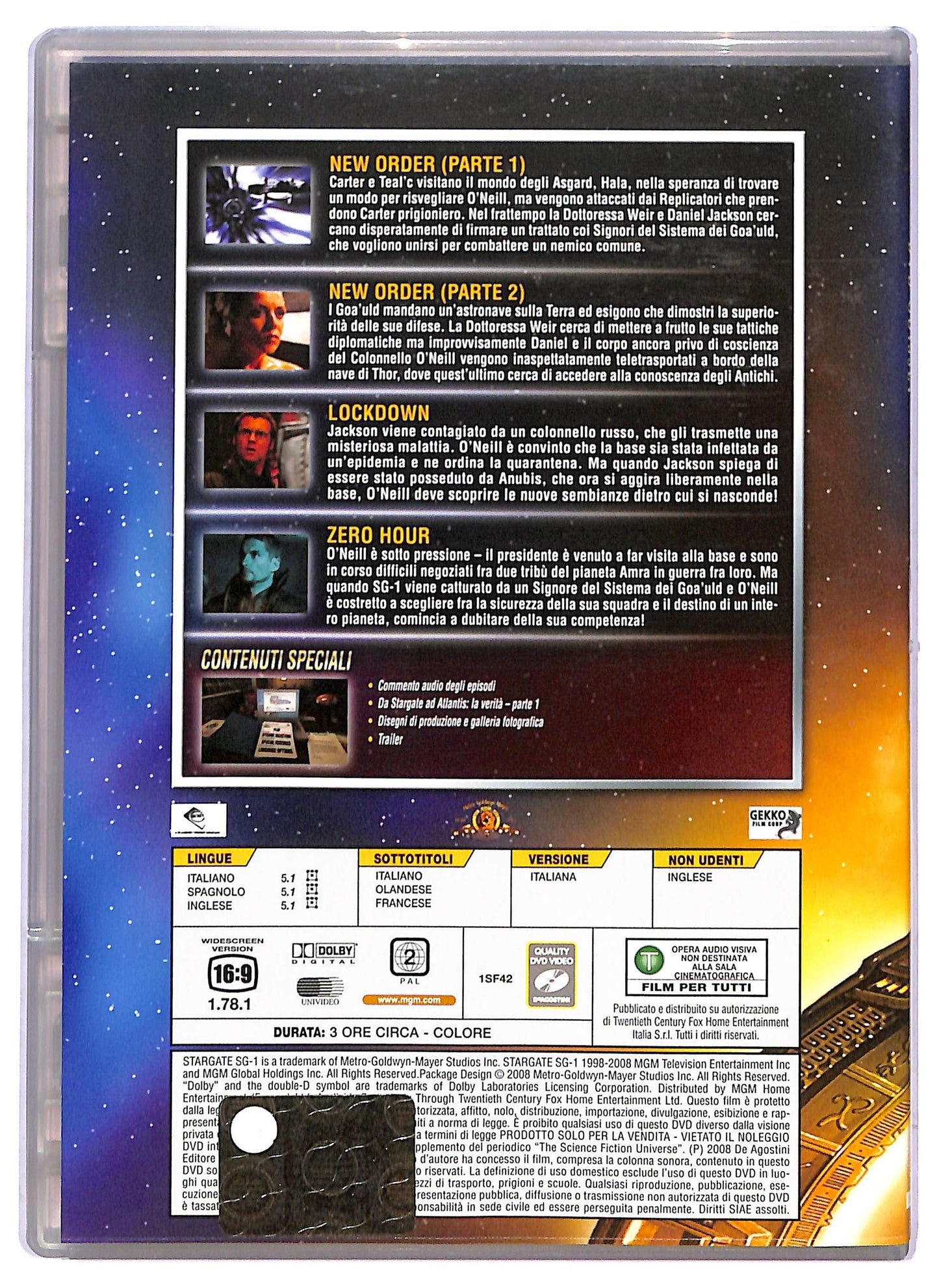 EBOND Stargate sg 1 file 155 - 158 DVD EDITORIALE D801416