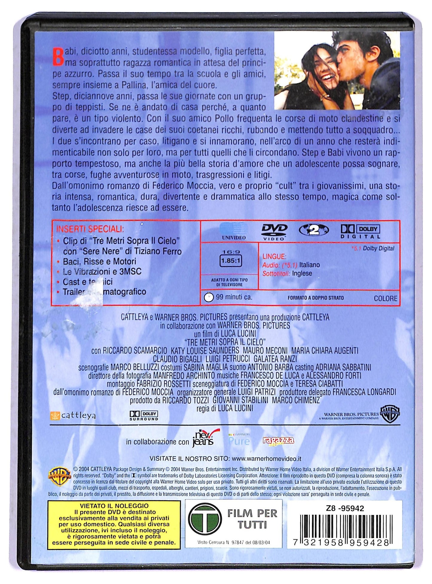 EBOND Tre Metri Sopra Il Cielo DVD D801421