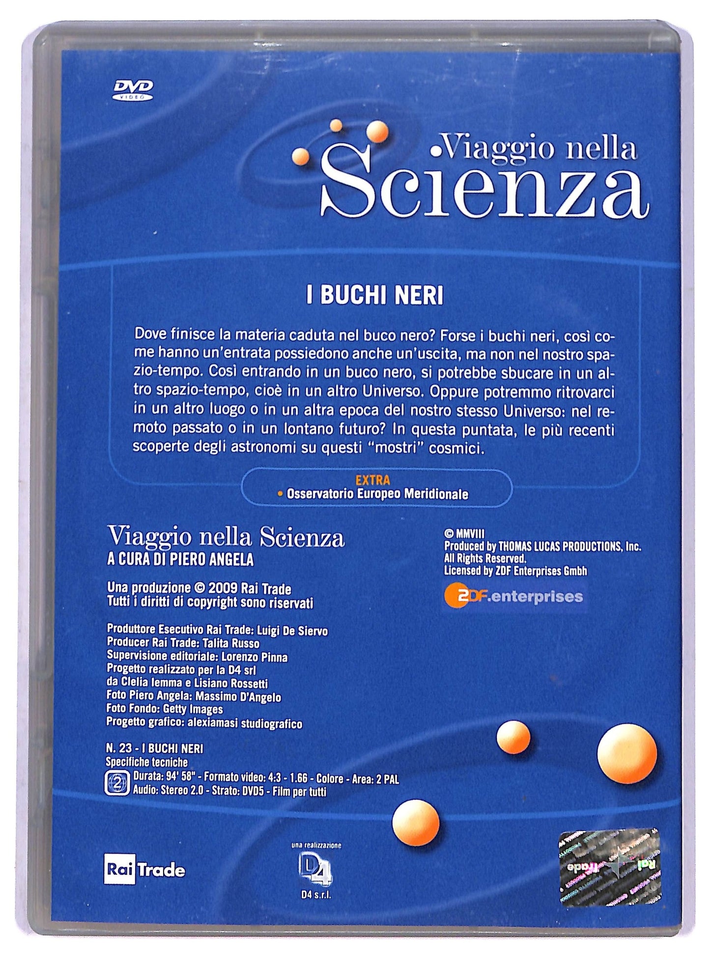 EBOND Viaggio nella scienza 23, i buchi neri EDITORIALE DVD D801422