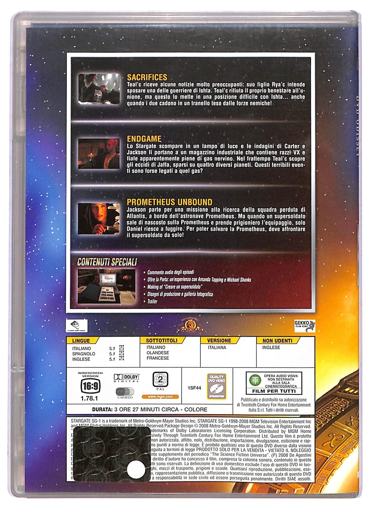 EBOND Stargate sg - 1 file 163 - 165 EDITORIALE DVD D801429