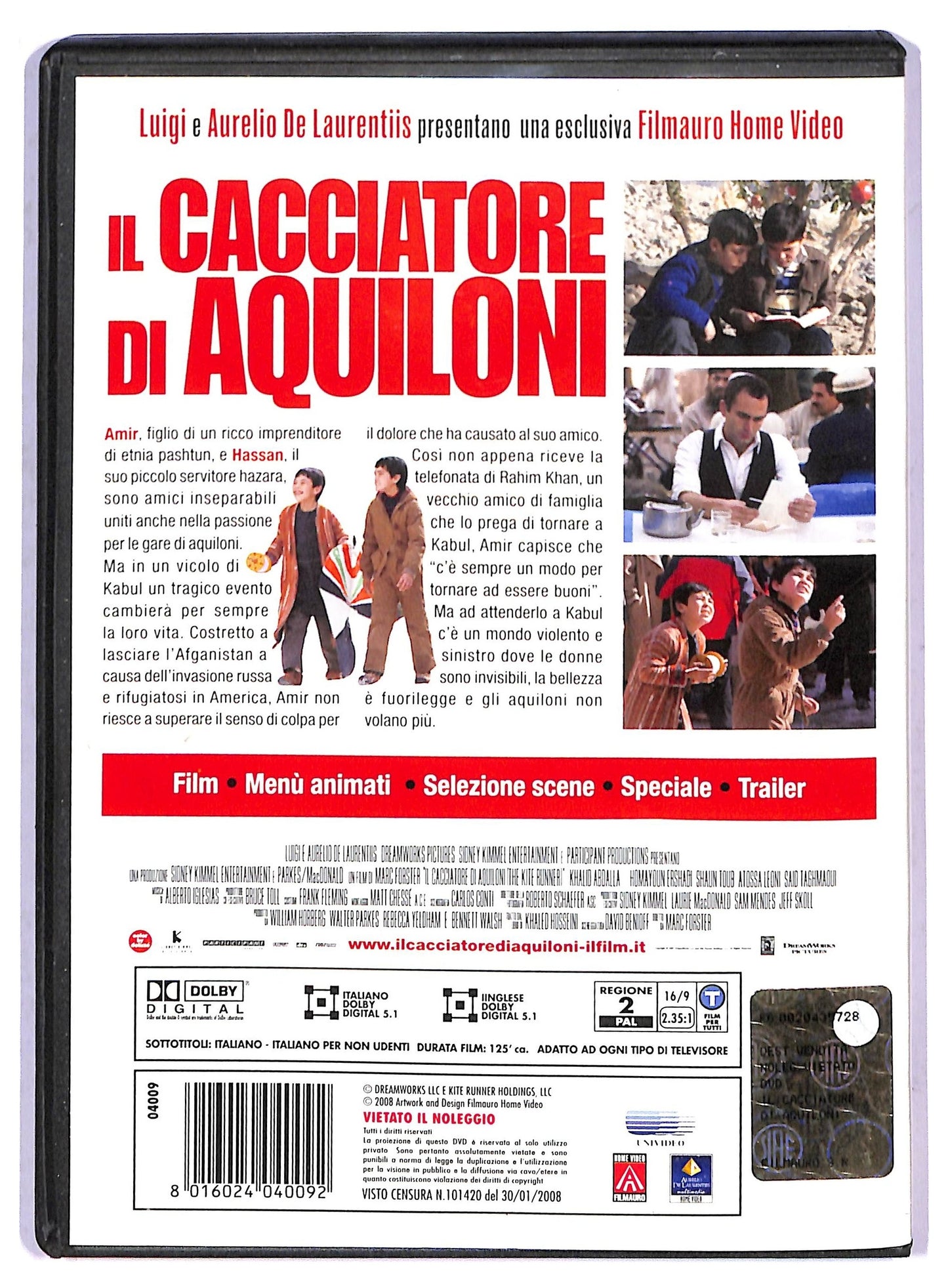 EBOND Il cacciatore di aquiloni DVD D801441