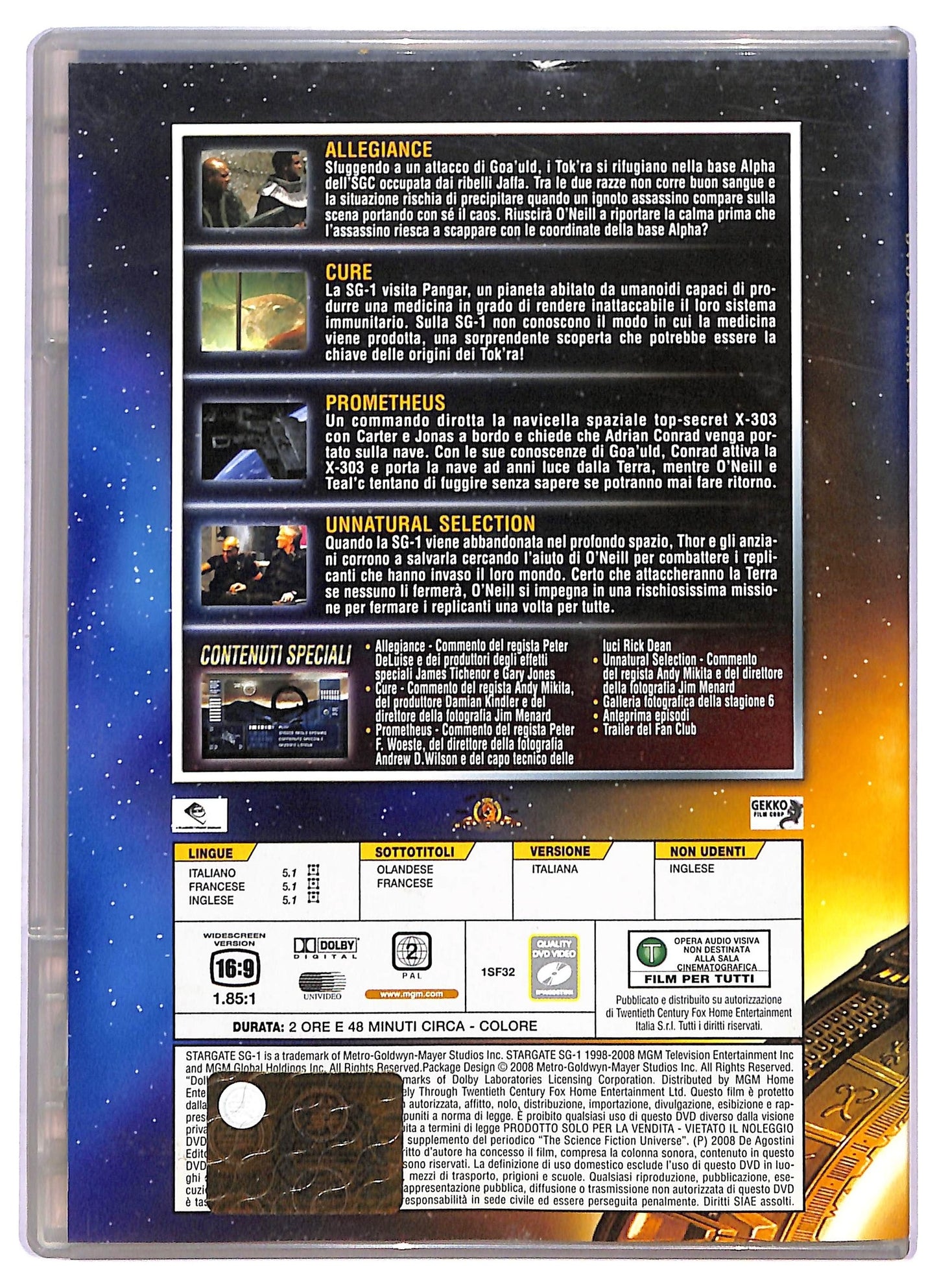 EBOND Stargate dvd odissey stargate sg - 1 file 120 - 123 EDITORIALE DVD D801445