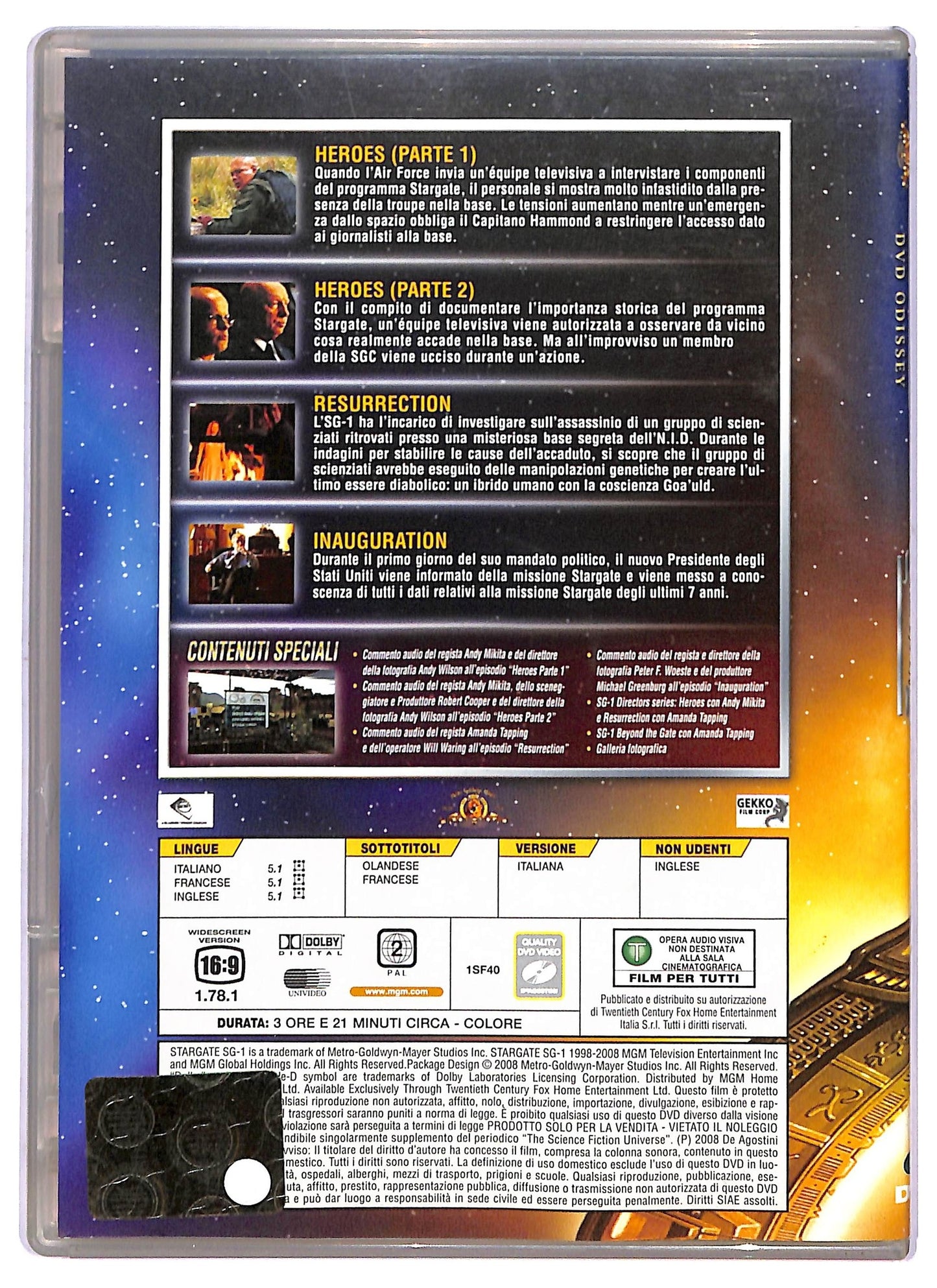 EBOND Stargate sg 1 file 150 - 153 EDITORIALE  DVD D801466