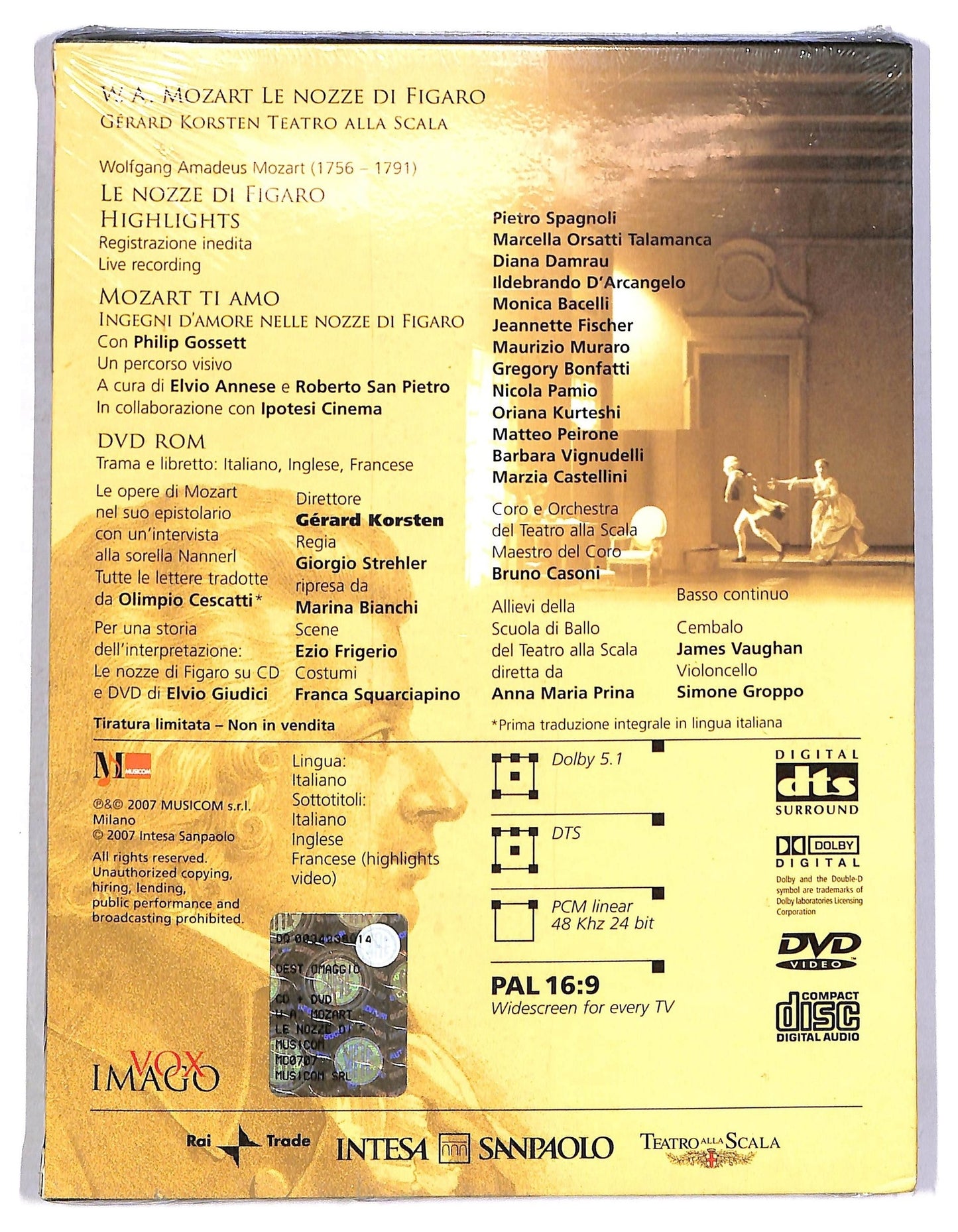 EBOND Le Nozze di Figaro - Gerard Korsten - La Scala  EDITORIALE DVD D801504