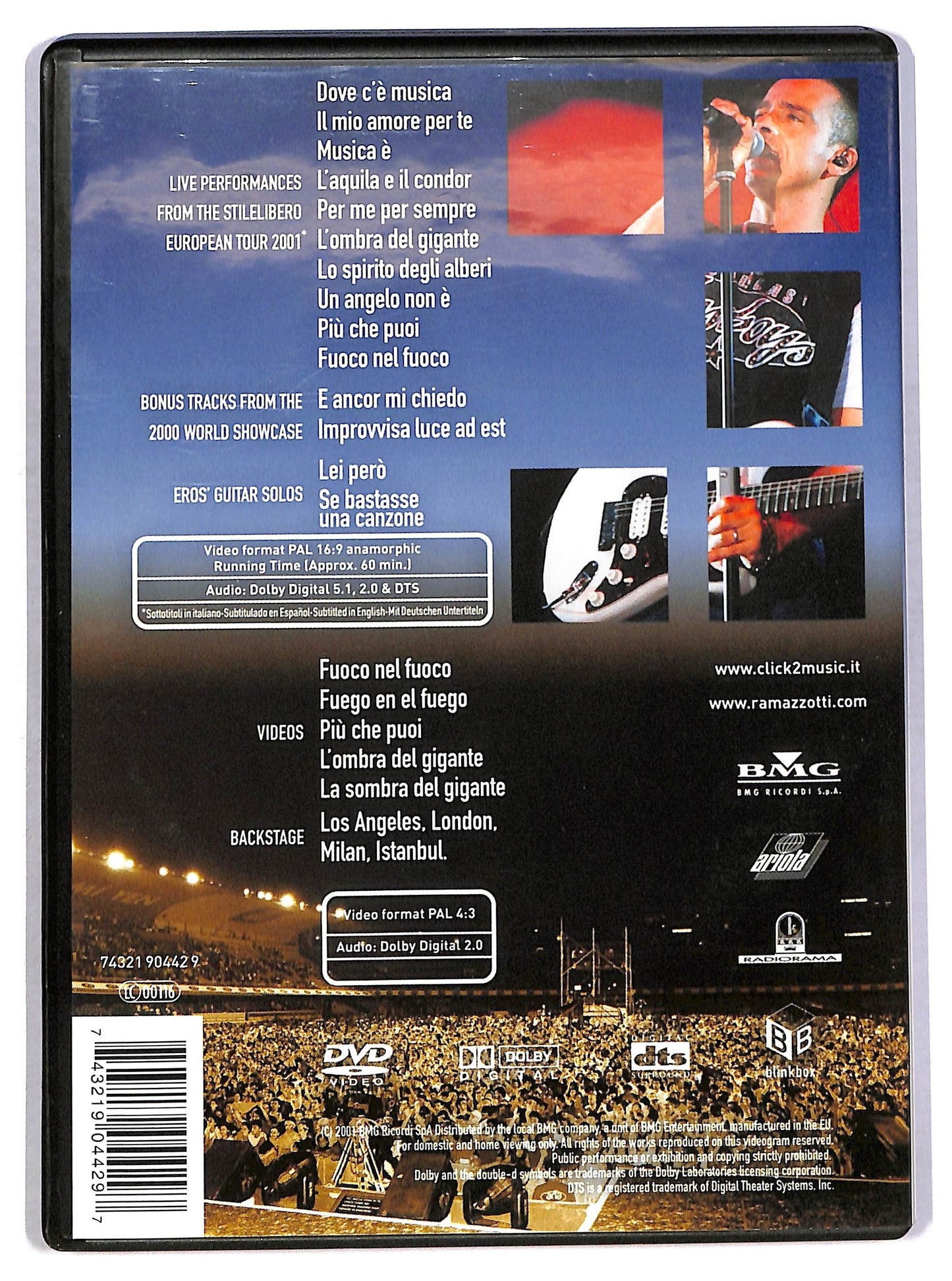 EBOND Eros Ramazzotti: Stilelibero (2001) DVD D801533