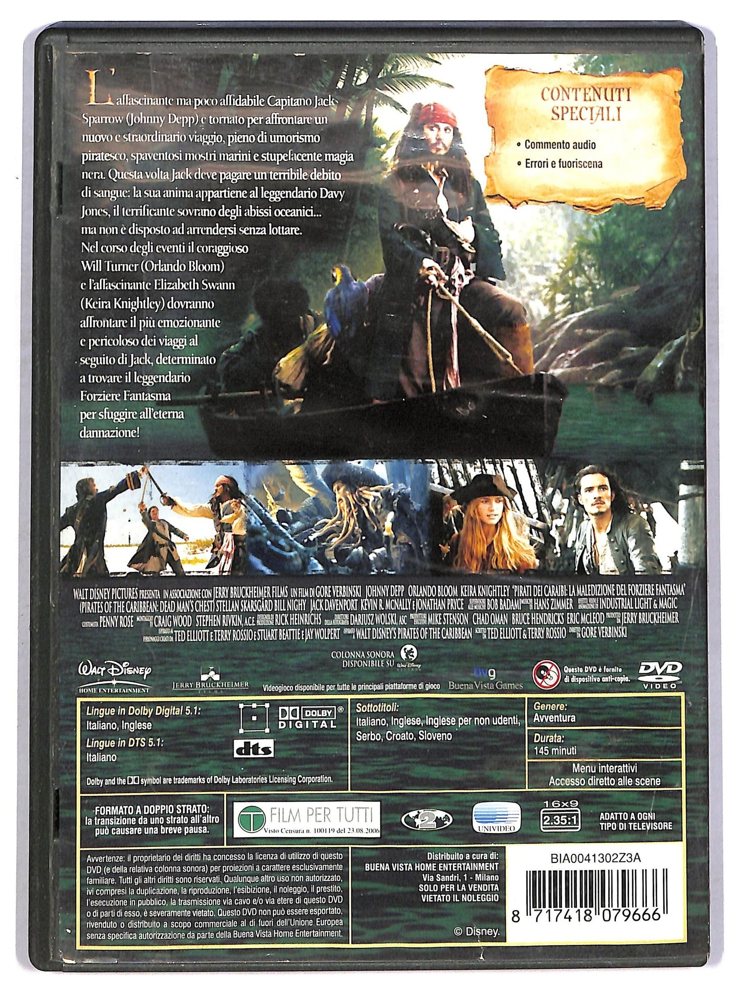 EBOND Pirati dei caraibi la maledizione del forziere fantasma DVD D801541