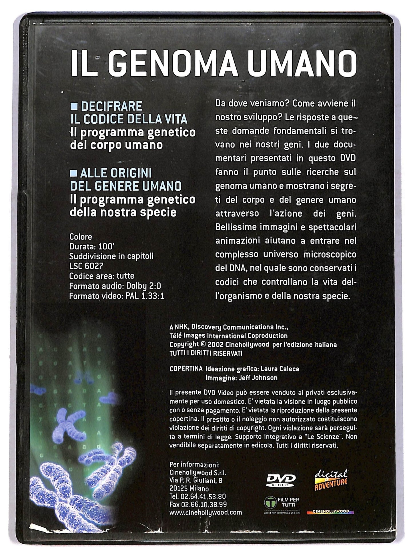 EBOND Il genoma umano EDITORIALE DVD D801603