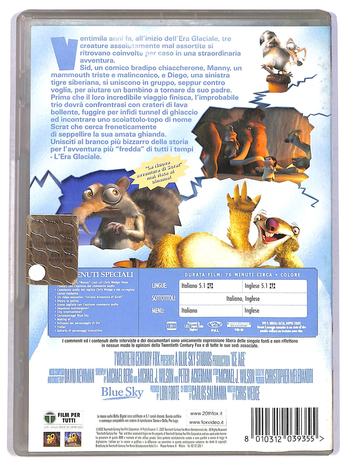 EBOND L'era glaciale DVD D801645