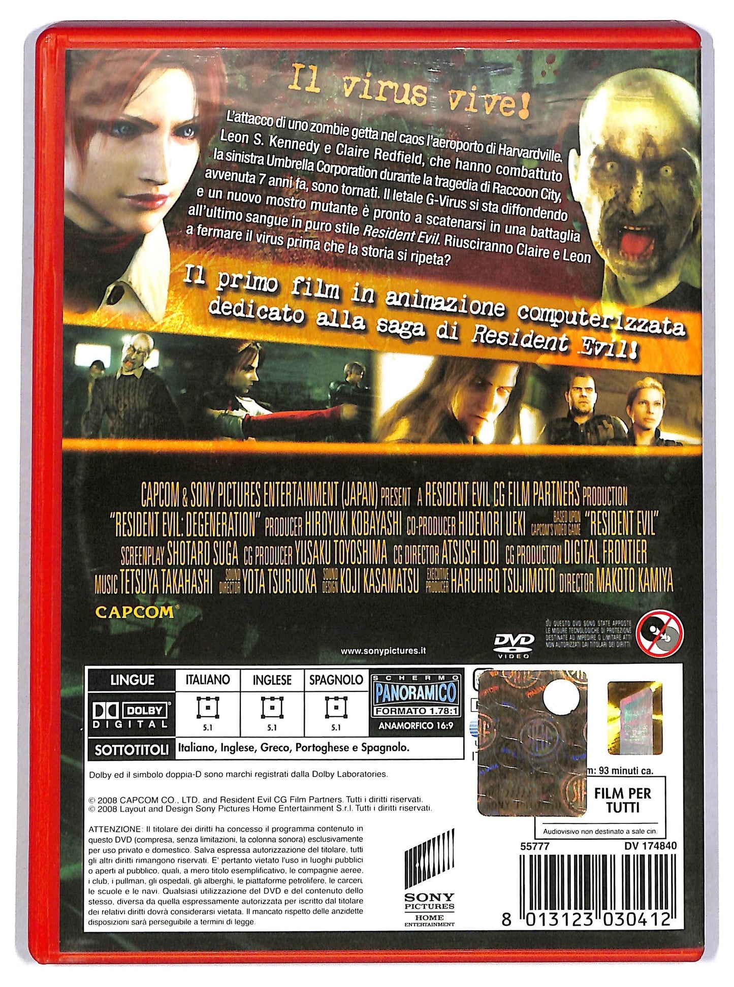 EBOND Resident Evil - Degeneration Noleggio DVD D801713