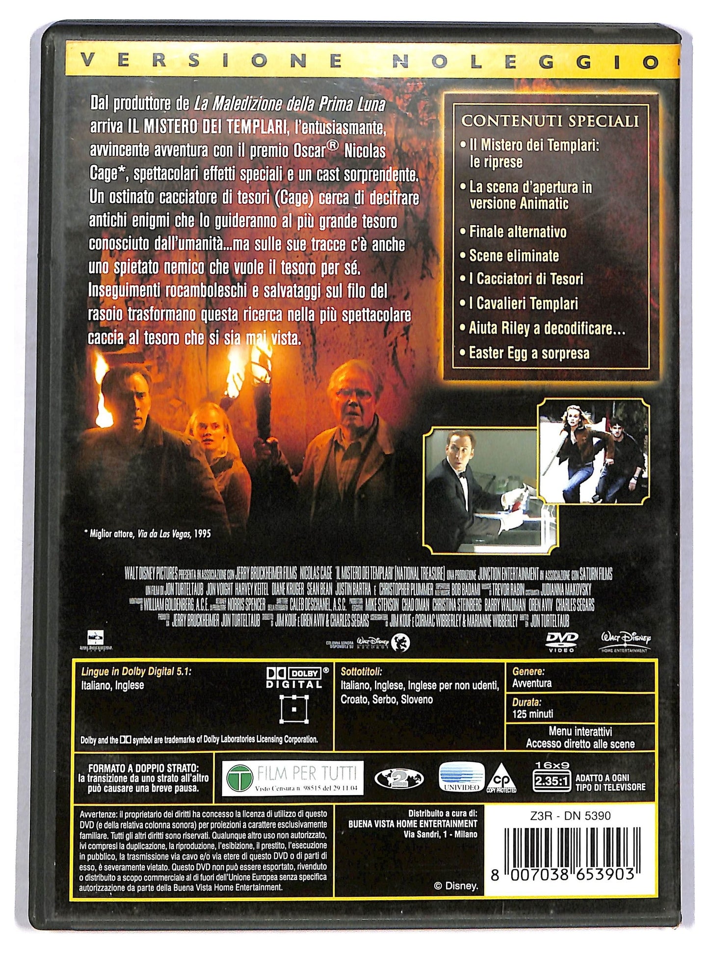 EBOND Il mistero dei Templari - National Treasure NOLEGGIO DVD D801714