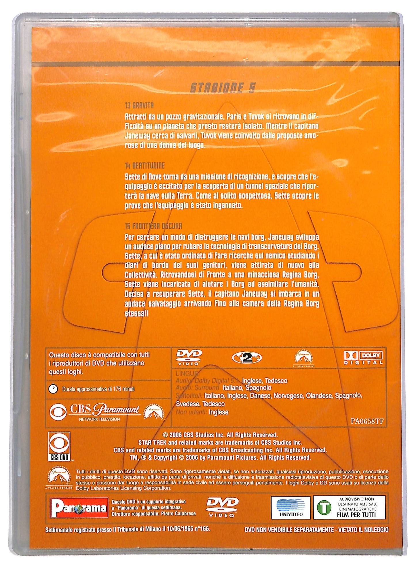 EBOND Star Trek: Voyager Stagione 5 Disco 4 EDITORIALE  DVD D801717