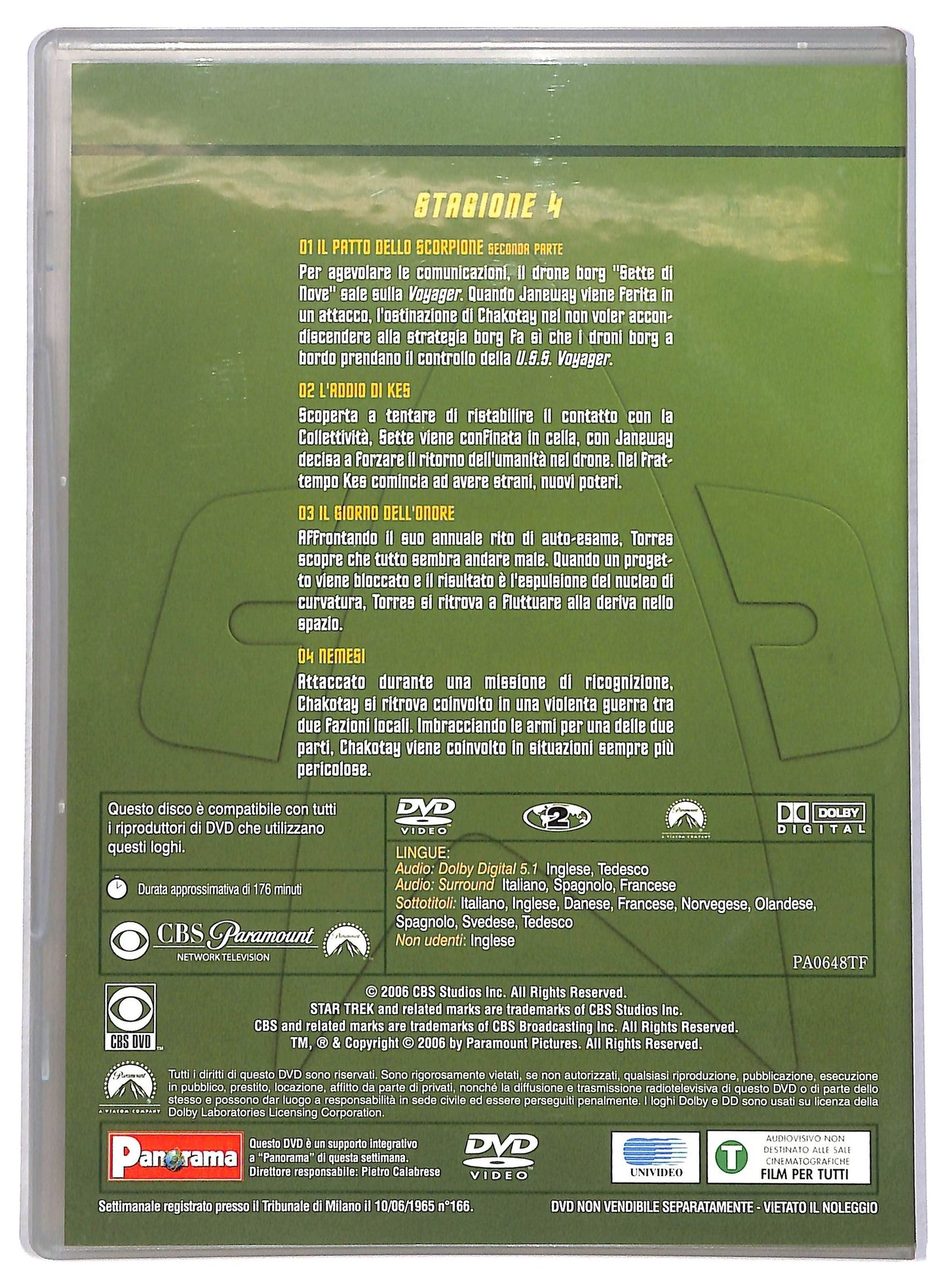 EBOND Star Trek Voyager - Vol.1 Stagione 4 (Eps. 1-4) EDITORIALE DVD D801801