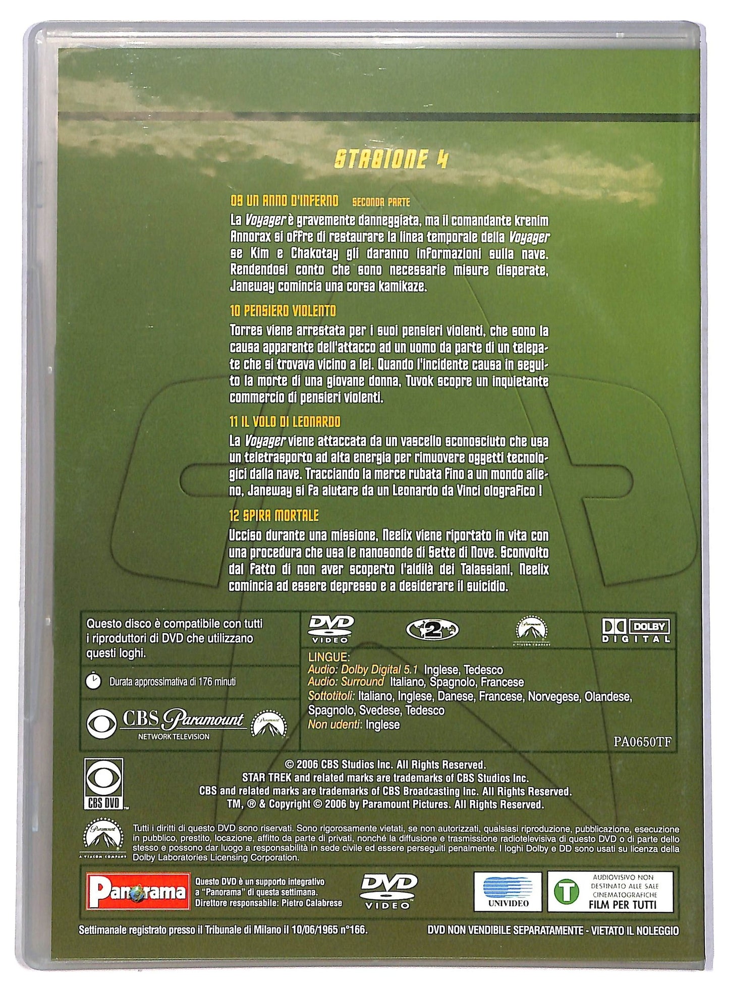 EBOND STAR TREK VOYAGER VOL.3 Stagione 4 EDITORIALE DVD D801803
