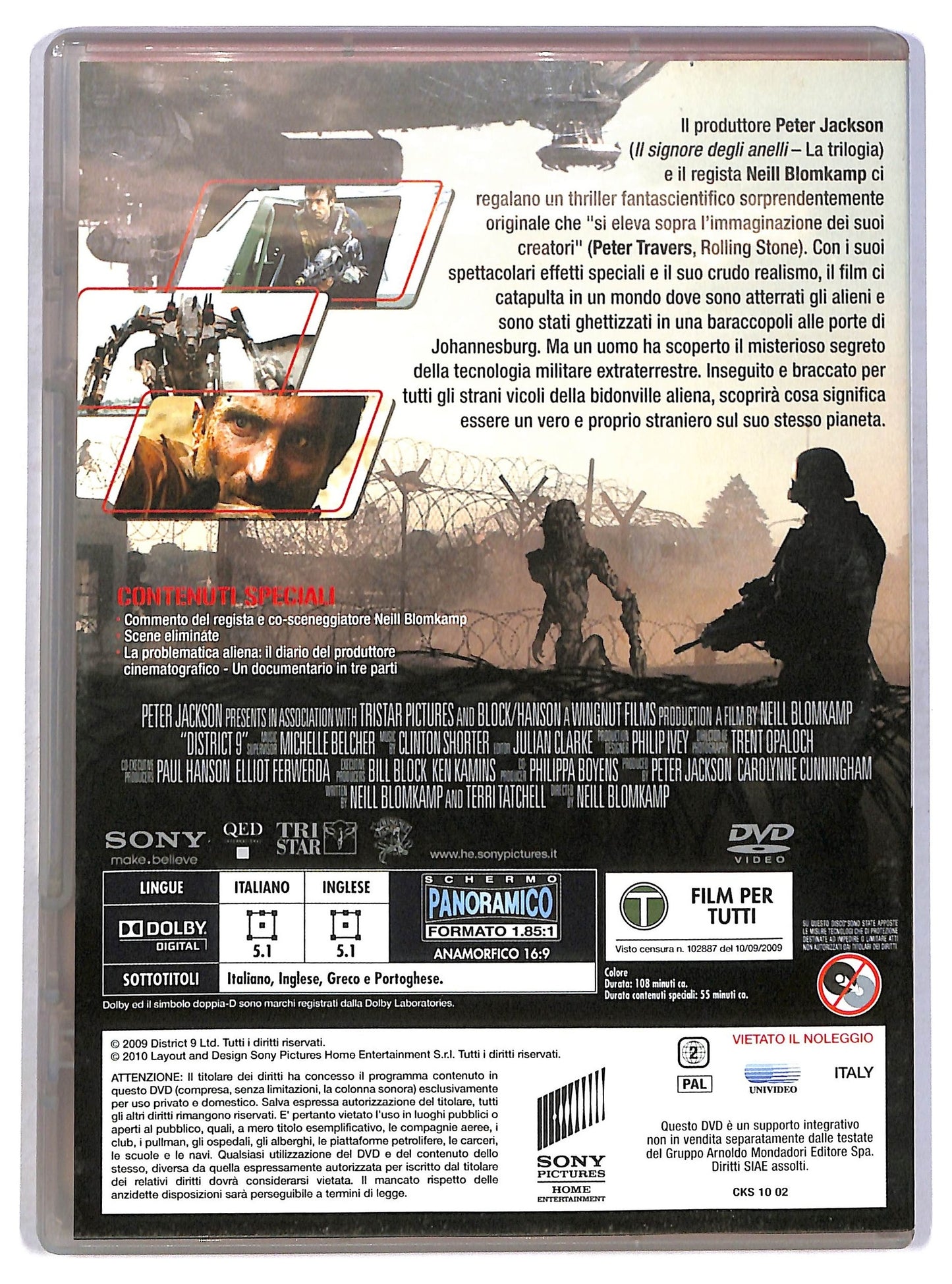 EBOND District 9 EDITORIALE DVD D801821
