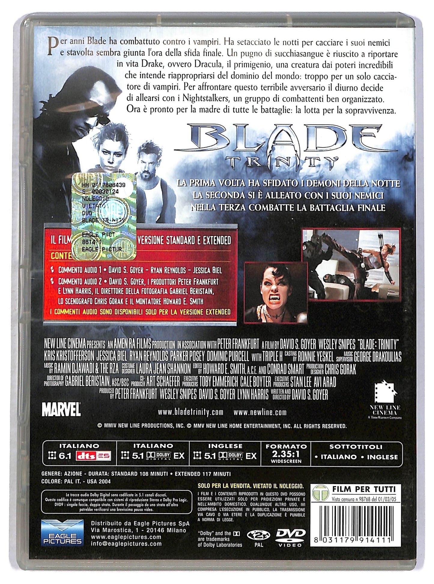 EBOND Blade Trinity DVD D801908