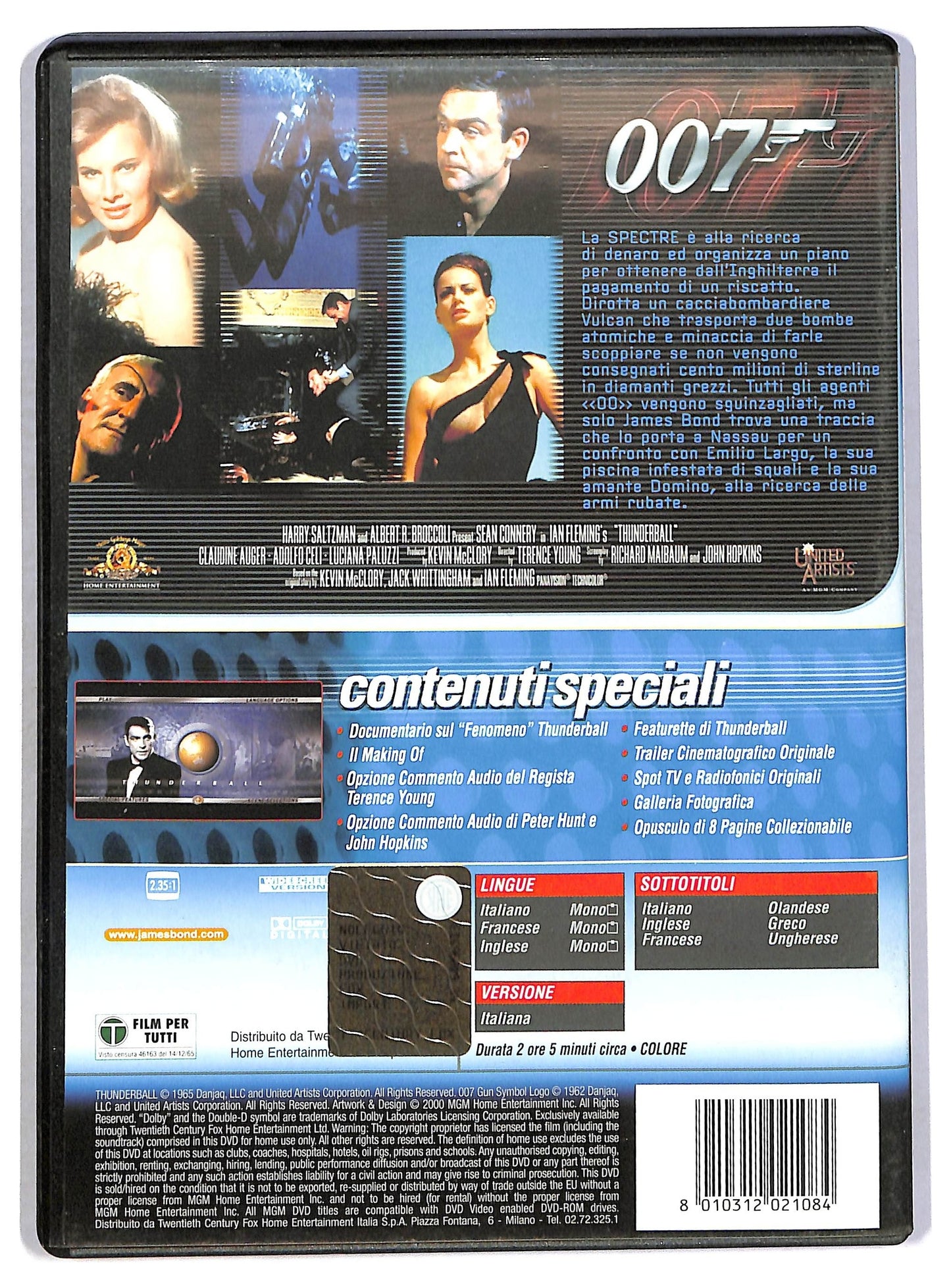 EBOND Agente 007 - Thunderball (Operazione tuono) EDIZIONE SPECIALE DVD D801932