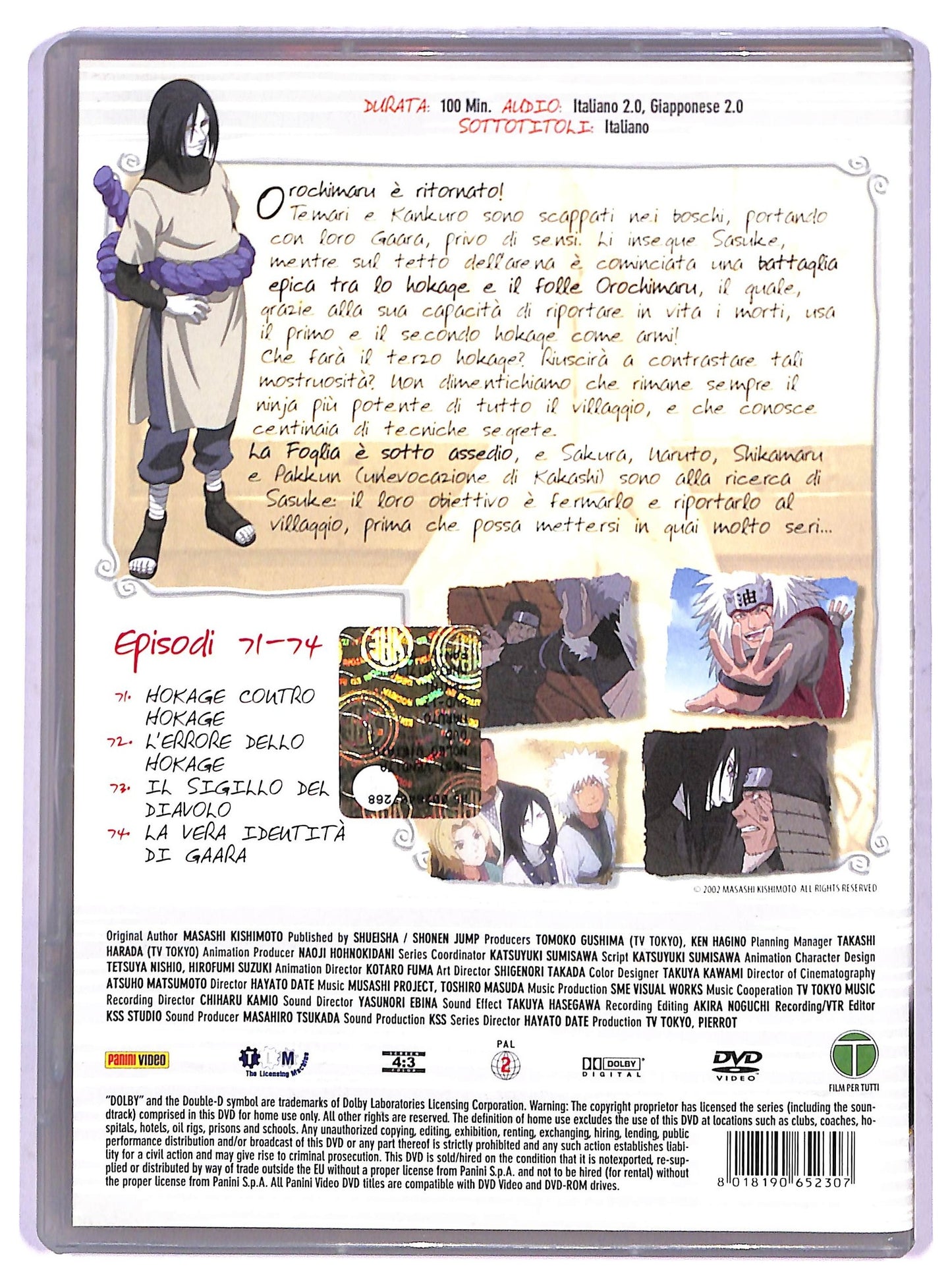 EBOND Naruto volume 17 episodi 71 - 74 EDITORIALE DVD D802328