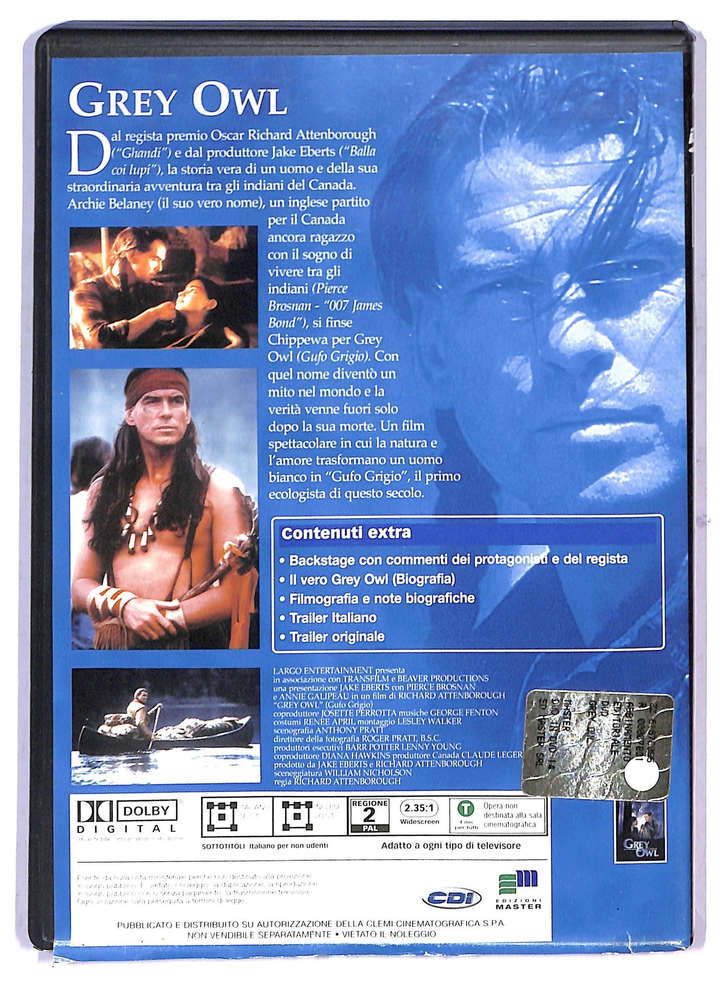 EBOND Grey Owl - Gufo grigio EDITORIALE DVD D802457