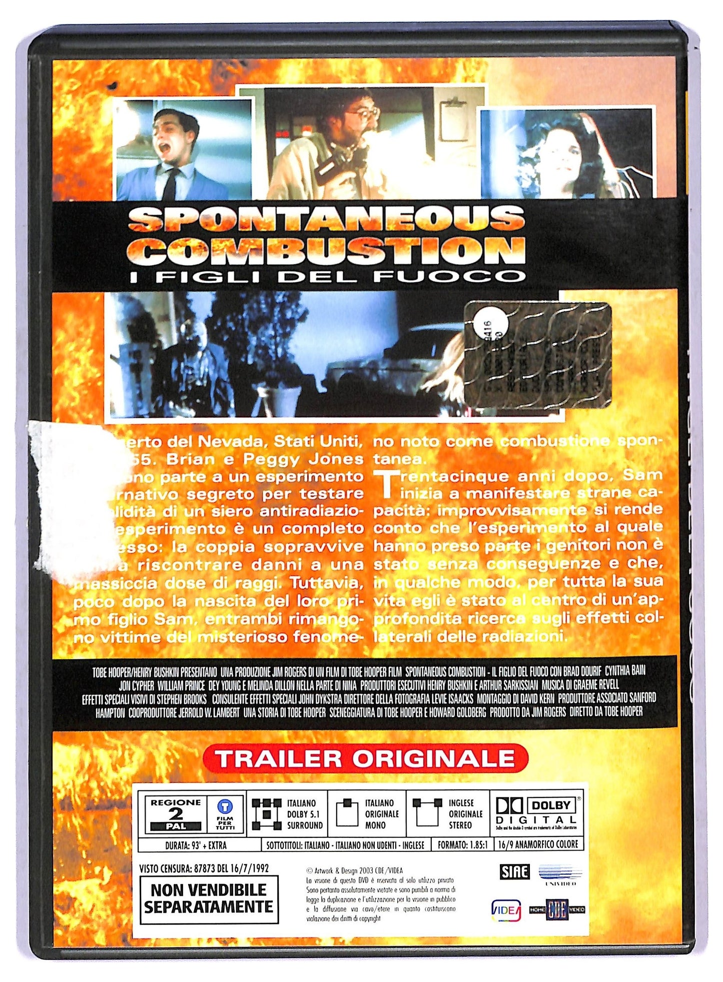 EBOND Spontaneous Combustion  EDITORIALE DVD D802504