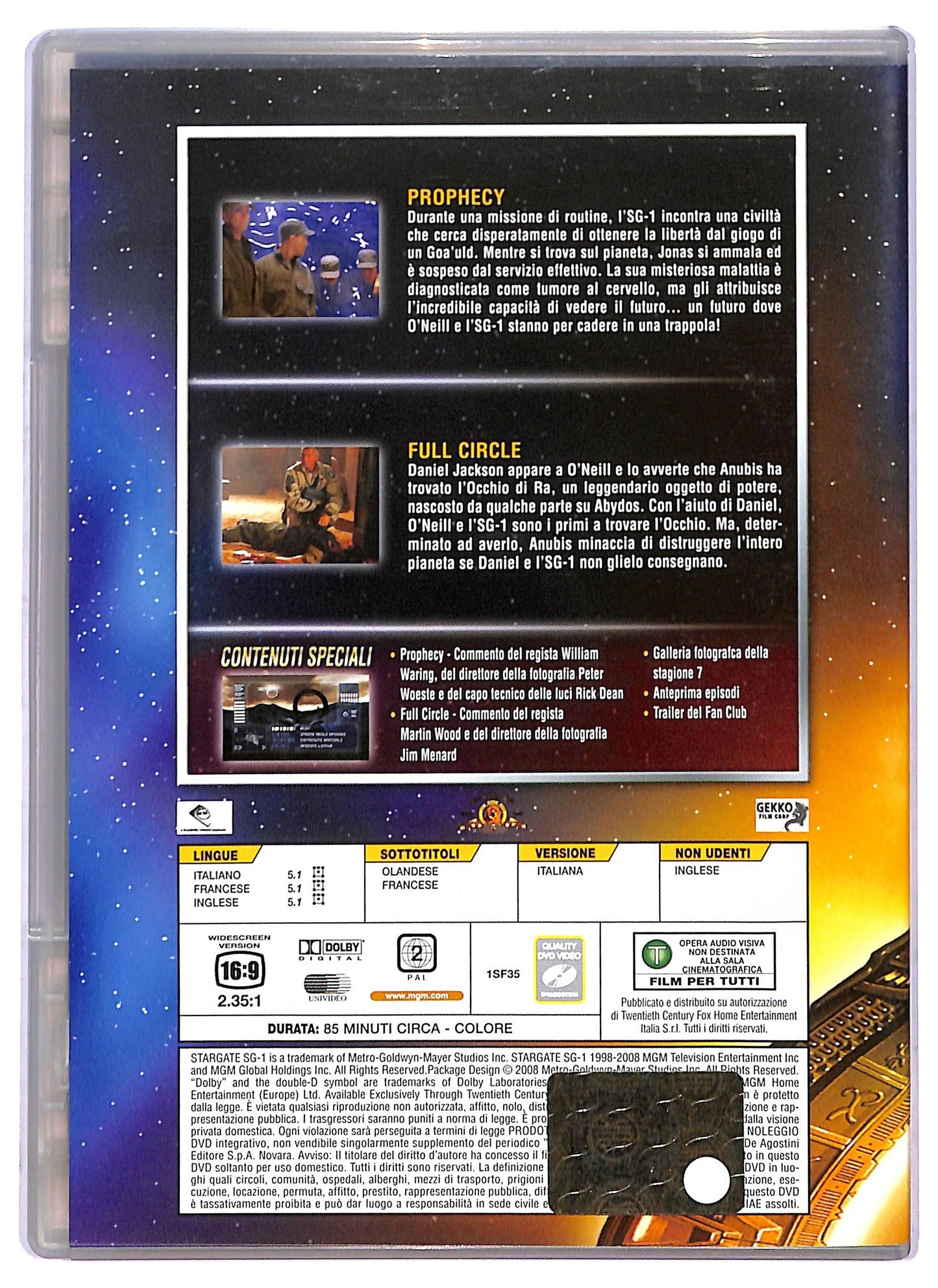 EBOND Stargate SG-1 file 132 - 133 EDITORIALE DVD D802536