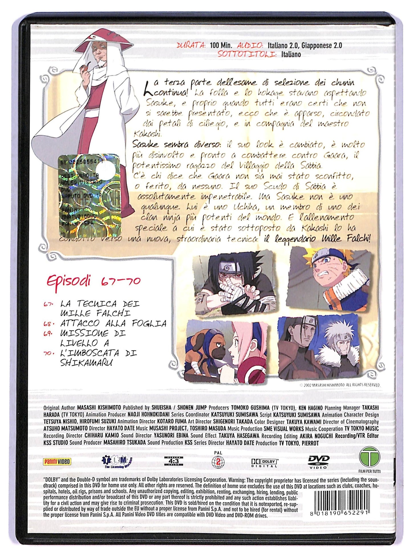 EBOND Naruto volume 16 episodi 67 - 70 EDITORIALE DVD D802541