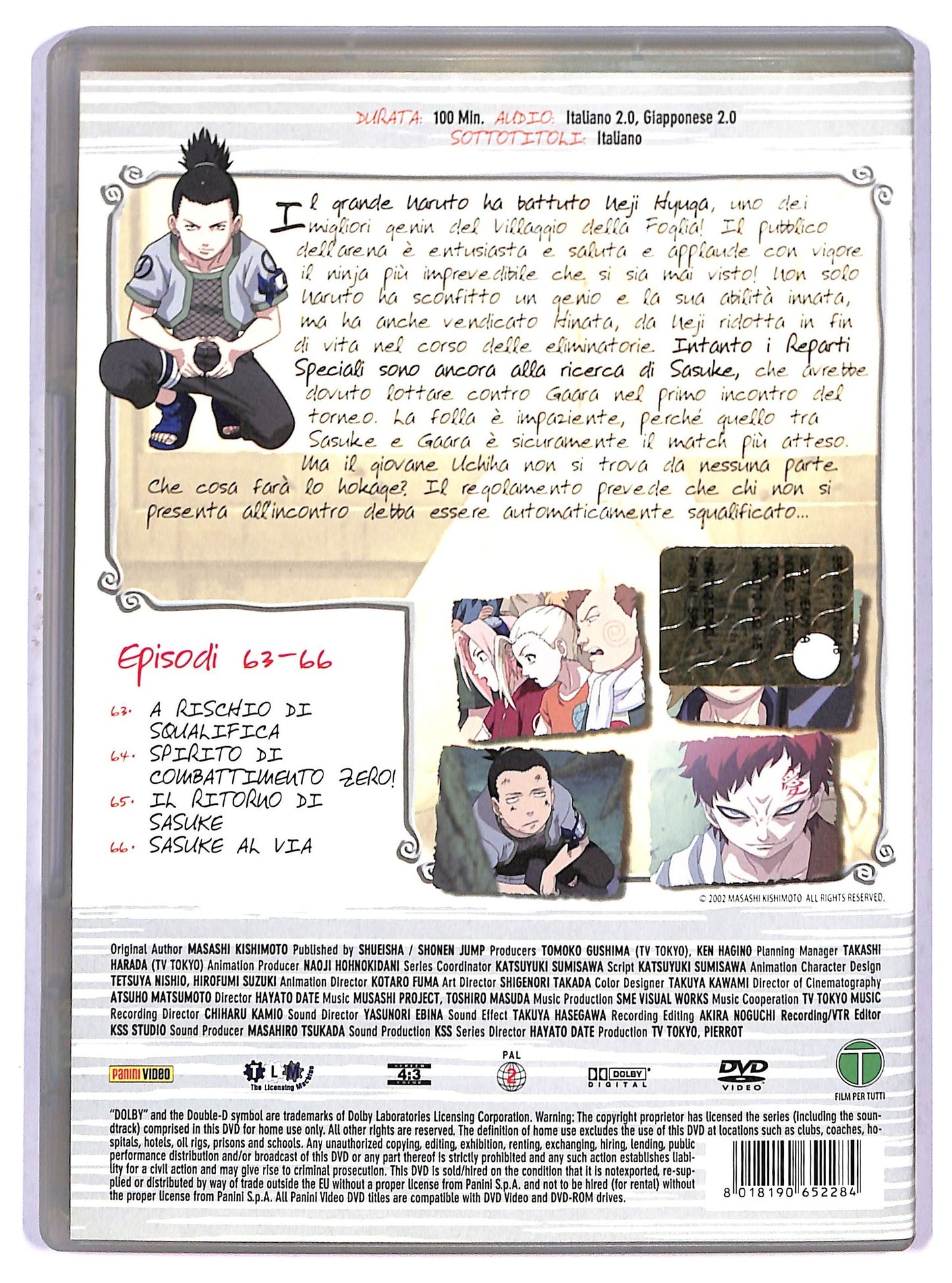 EBOND Naruto volume 15 episodi 63 - 66 EDITORIALE DVD D802547
