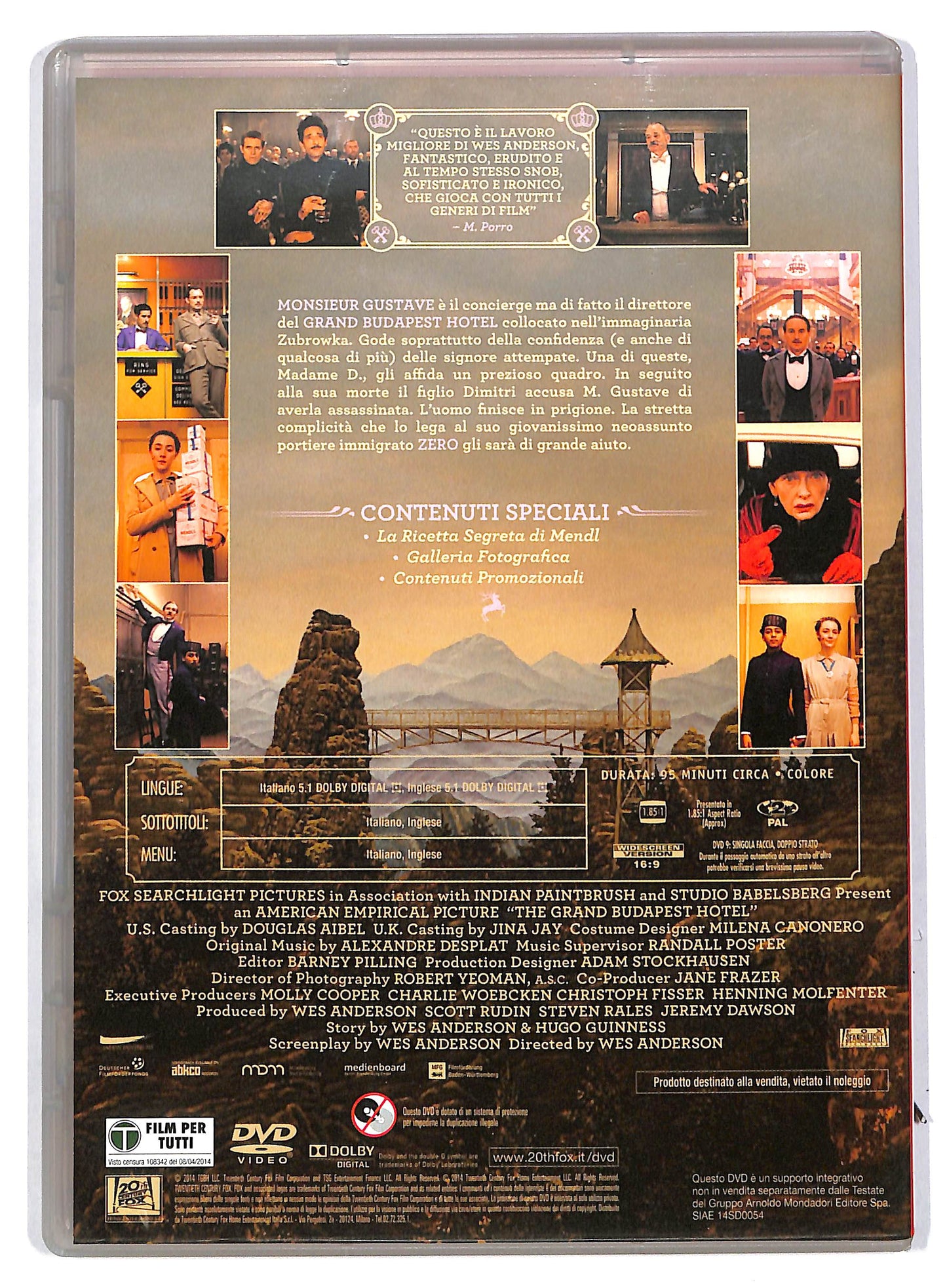 EBOND Grand Budapest Hotel - EDITORIALE  DVD D802624
