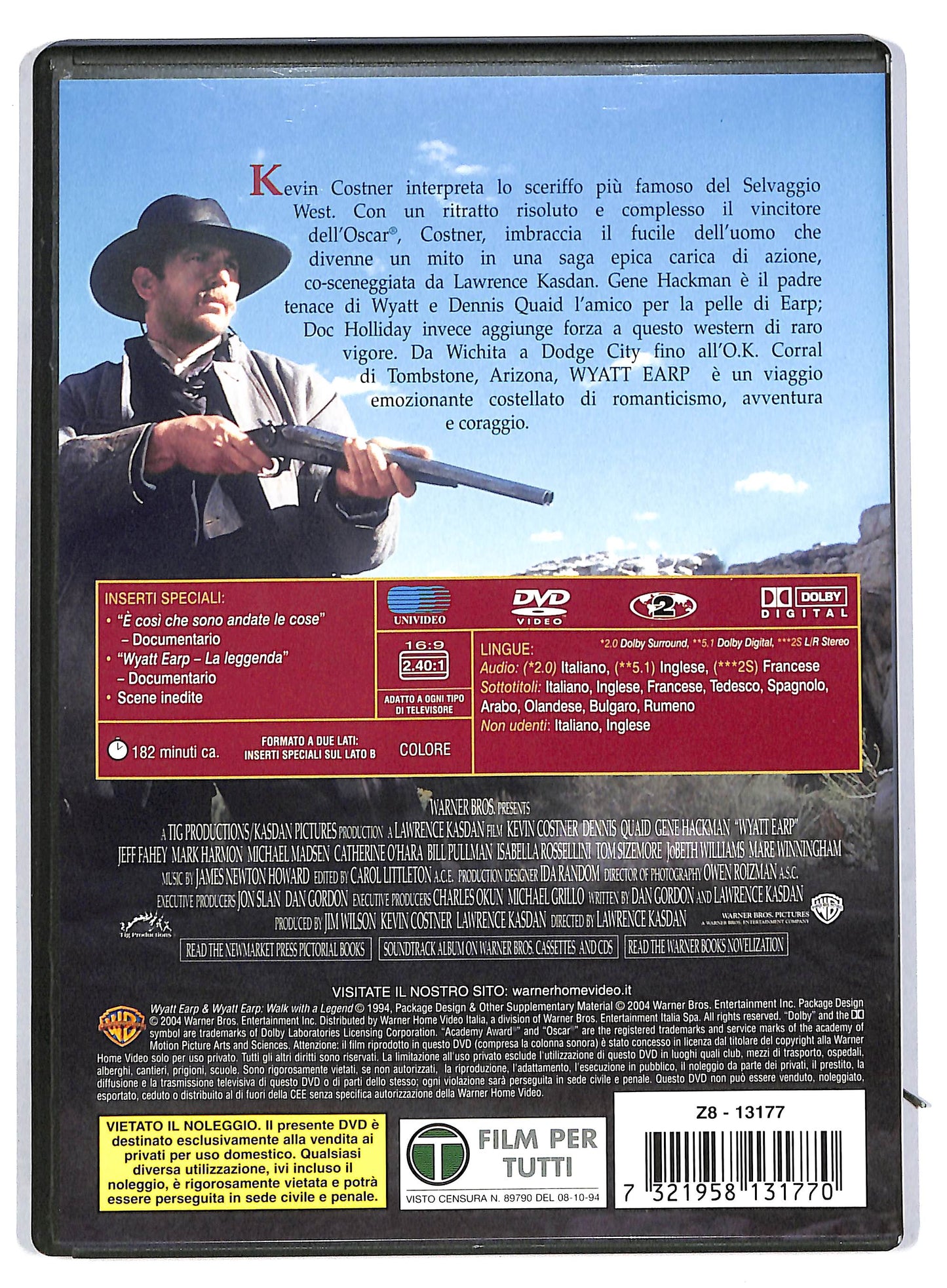 EBOND Wyatt Earp  DVD D802643