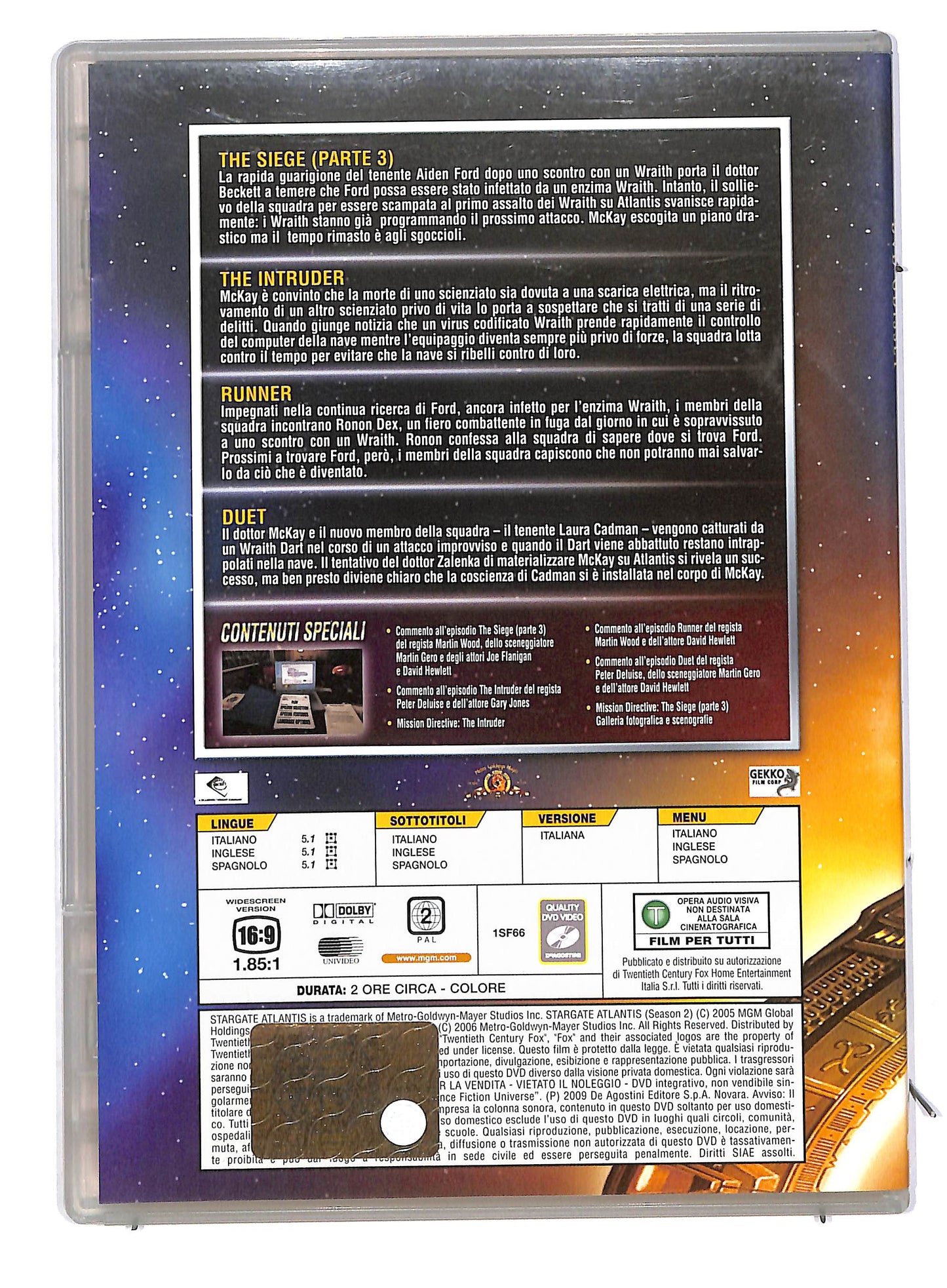 EBOND Stargate Atlantis DVD Odissey - File 21 a 24 Slim EDITORIALE  DVD D802735