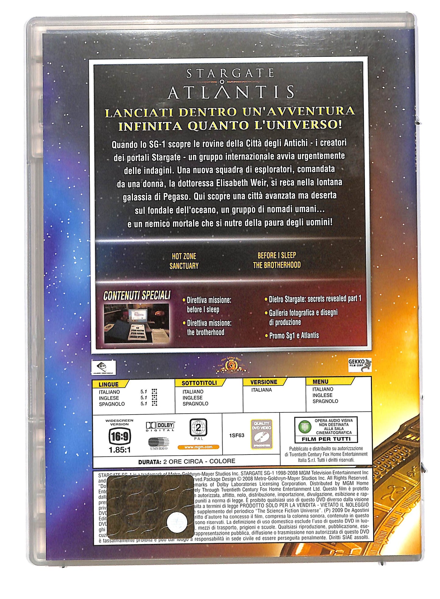 EBOND Stargate Atlantis DVD Odissey - File 13 a 16 Slim EDITORIALE  DVD D802737