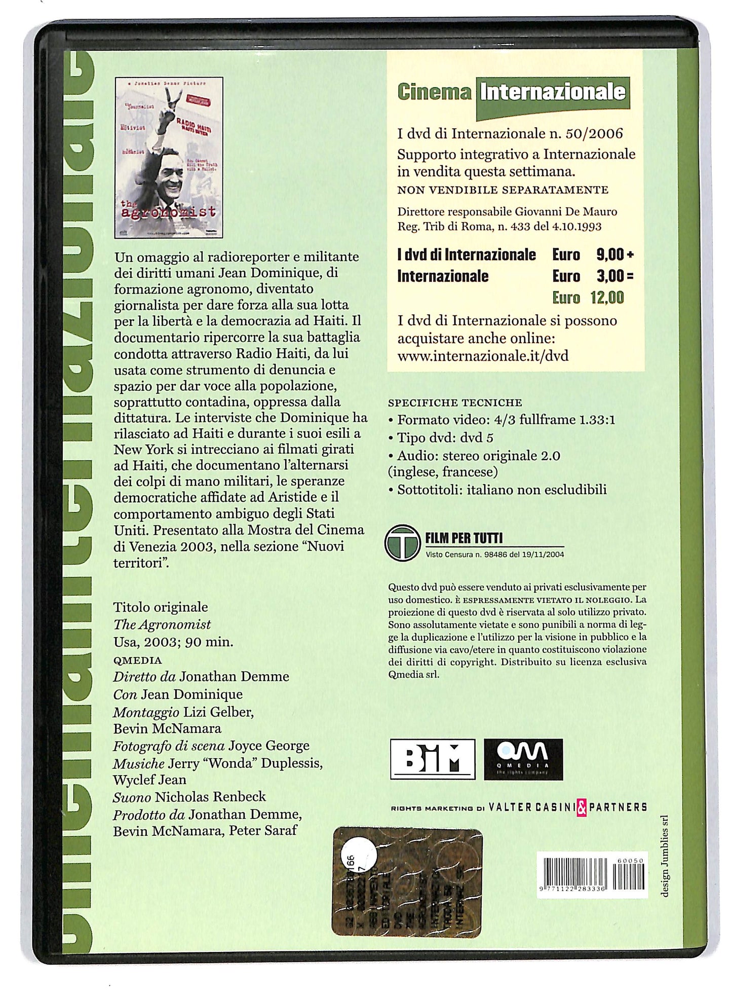 EBOND The agronomist - EDITORIALE DVD D802940