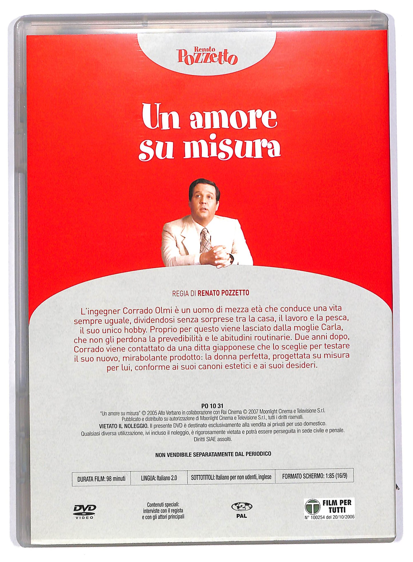 EBOND Renato Pozzetto - Un amore su misura -  EDITORIALE DVD D803039