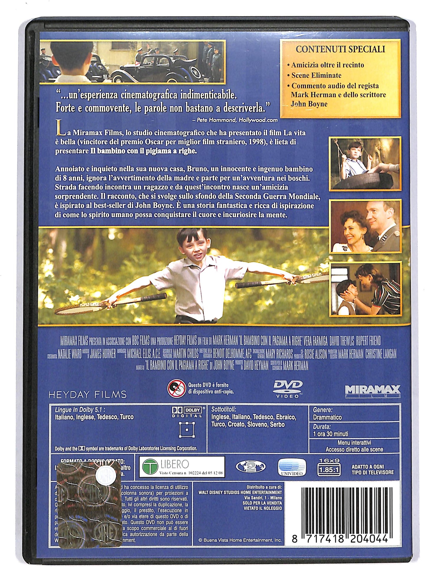 EBOND Il bambino con il pigiama a righe  DVD D803359
